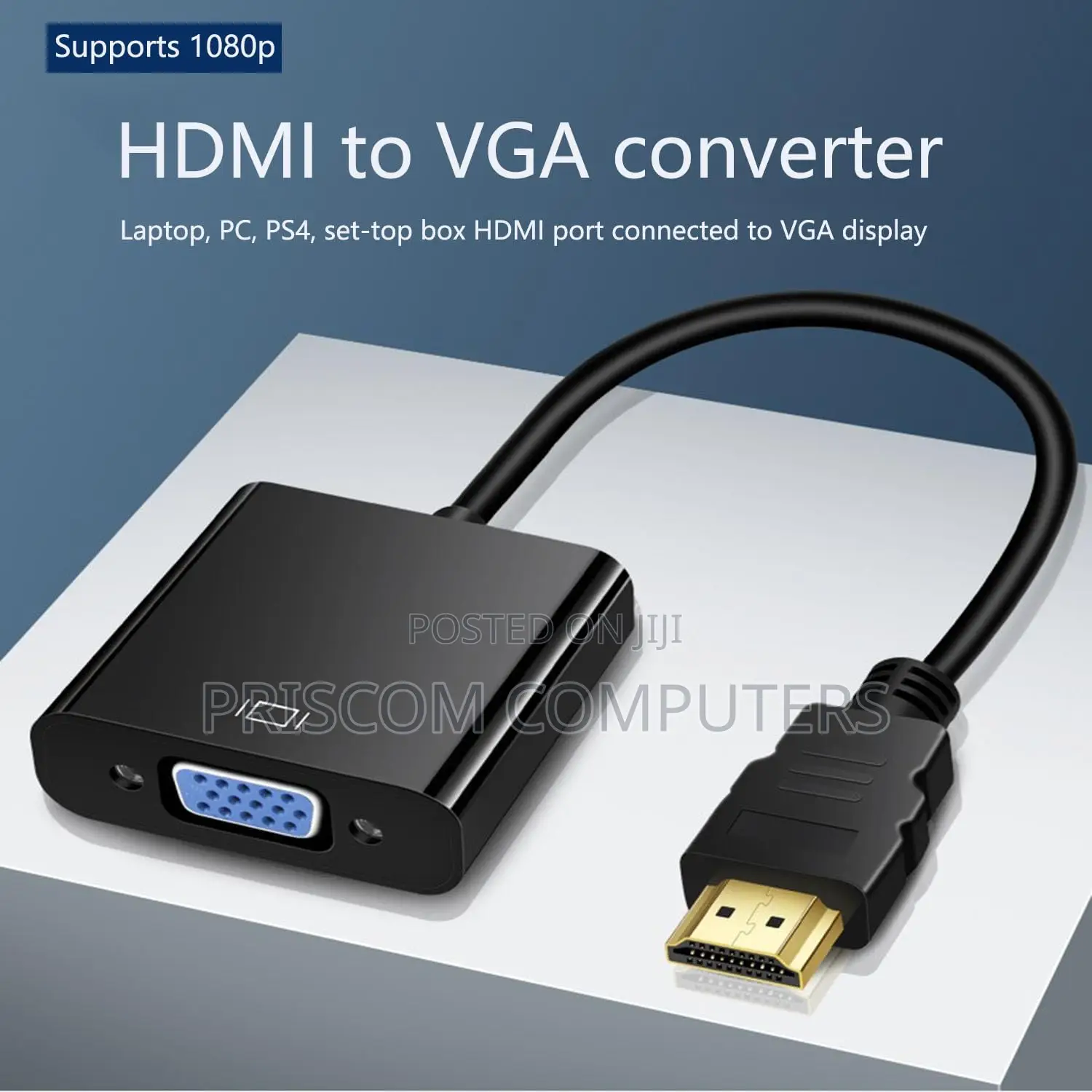 HDMI to VGA 1080P With Audio for Laptop, PC,Desktop, Tvbox