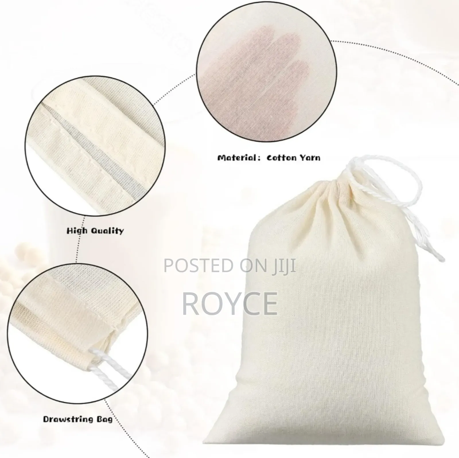 Drawstring Cheese Bag