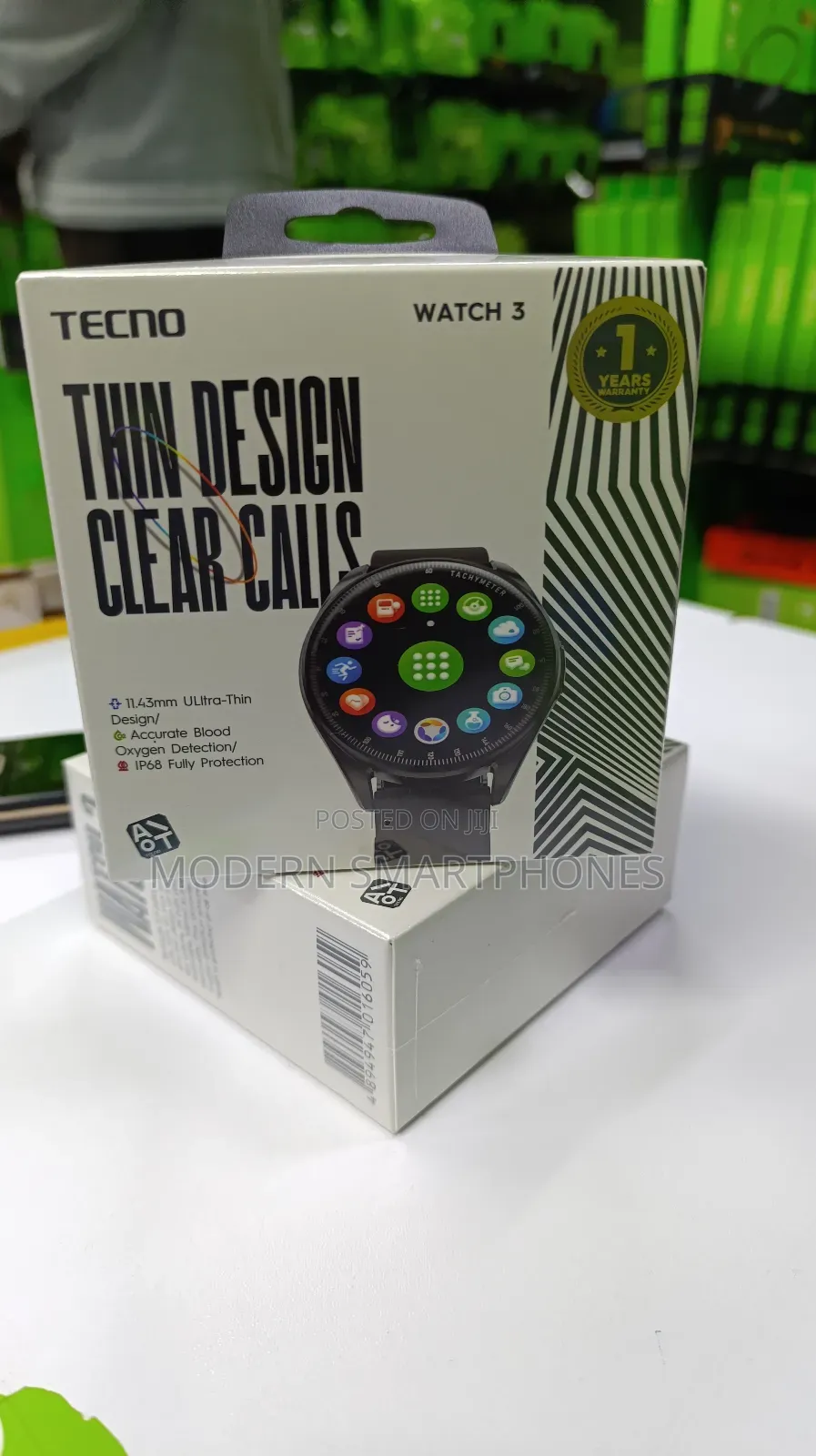 TECNO Watch 3
Clear Bluetooth Call
Smart Watch