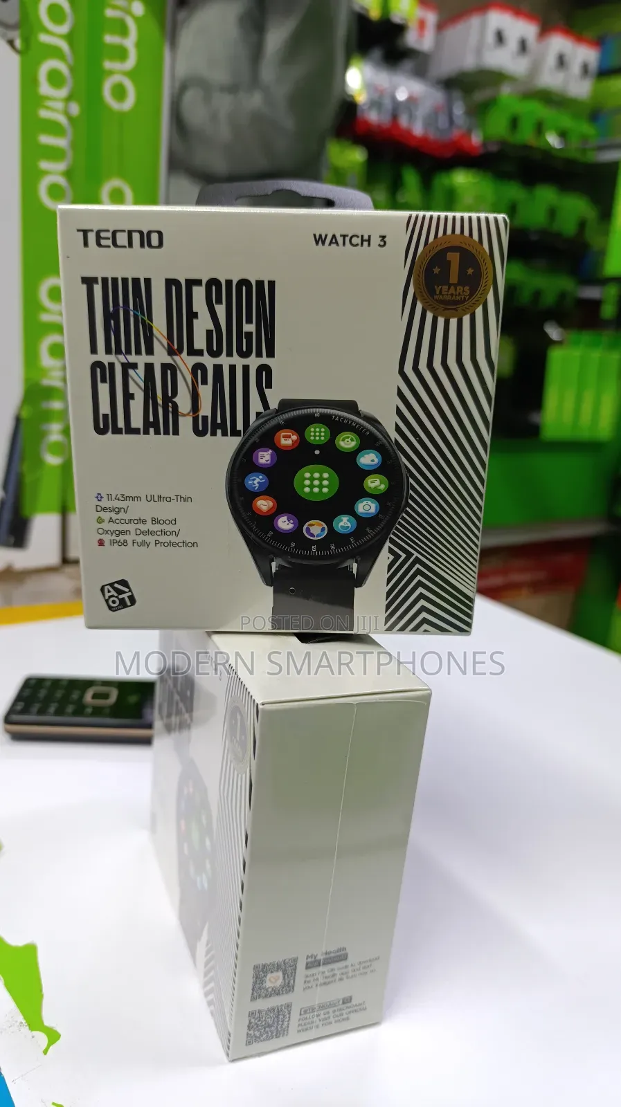 TECNO Watch 3
Clear Bluetooth Call
Smart Watch