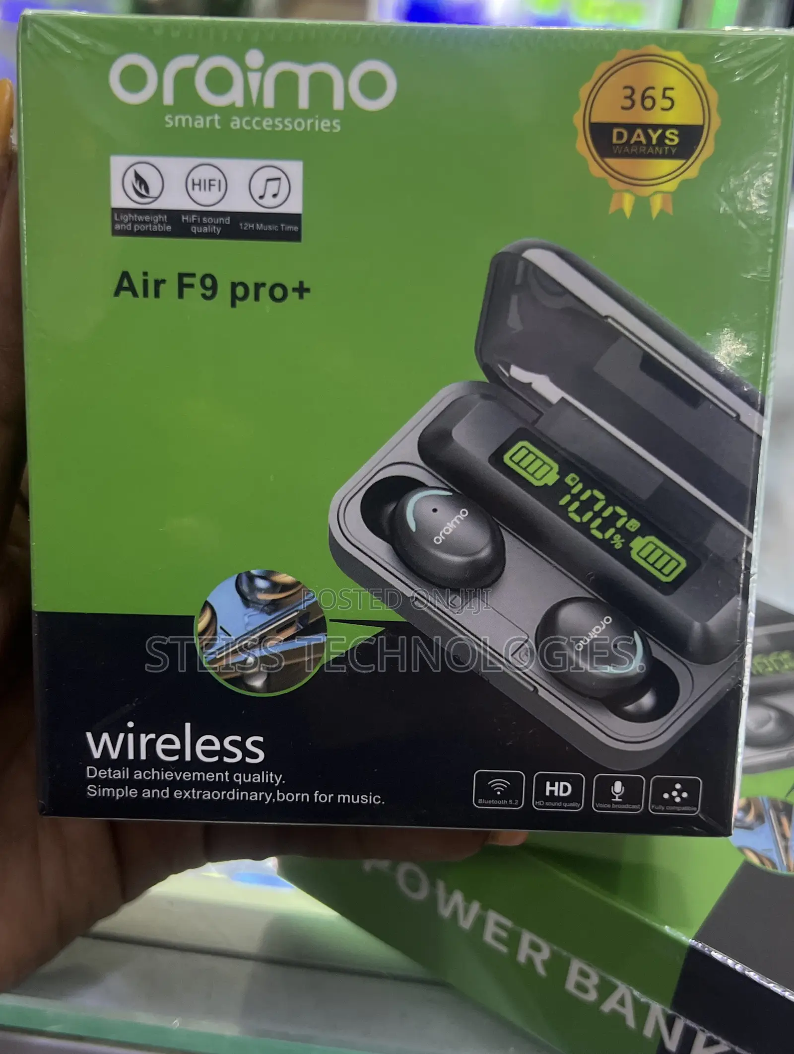 Oraimo F9 Pro + Wireless Buds.