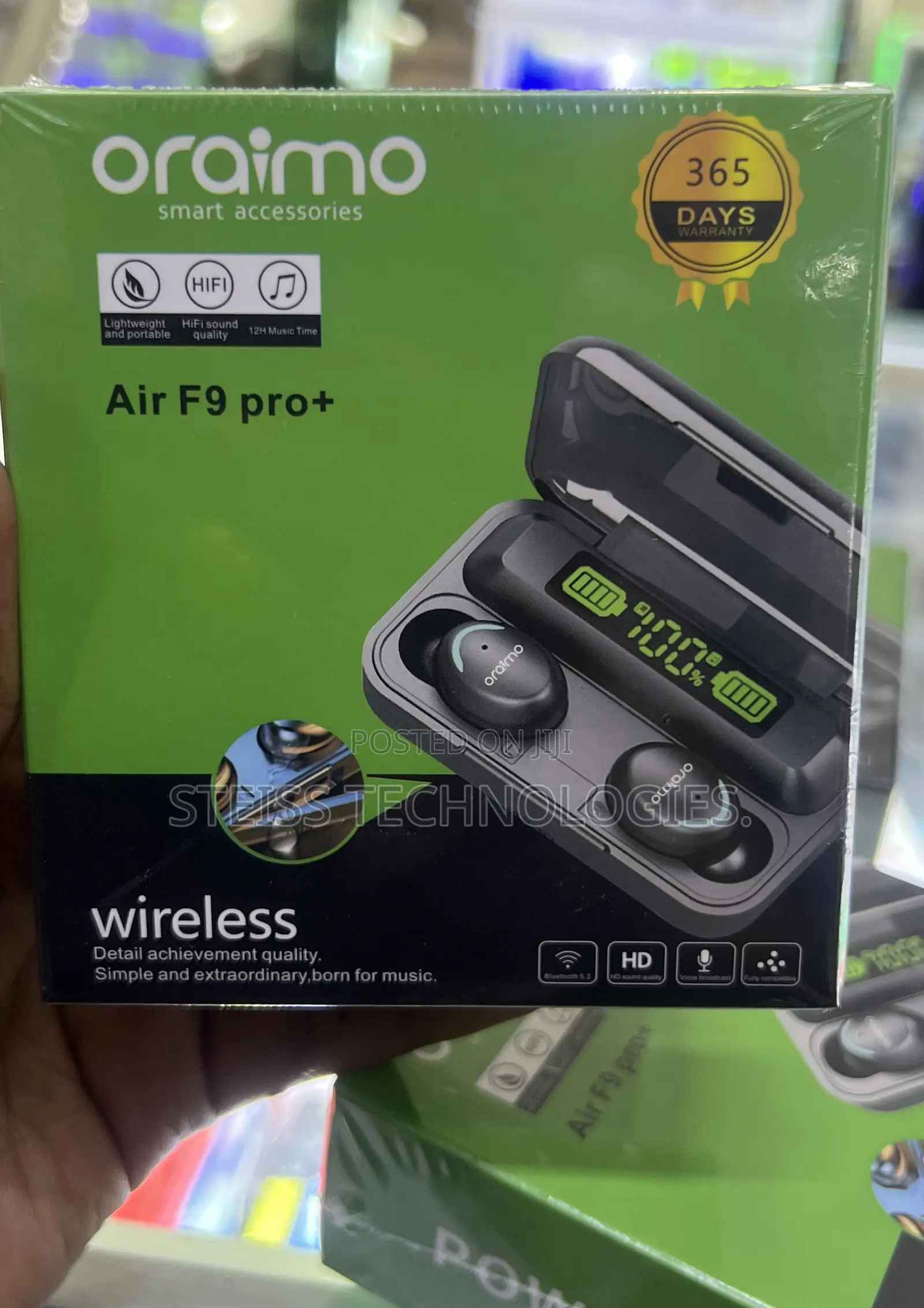 Oraimo F9 Pro + Wireless Buds.