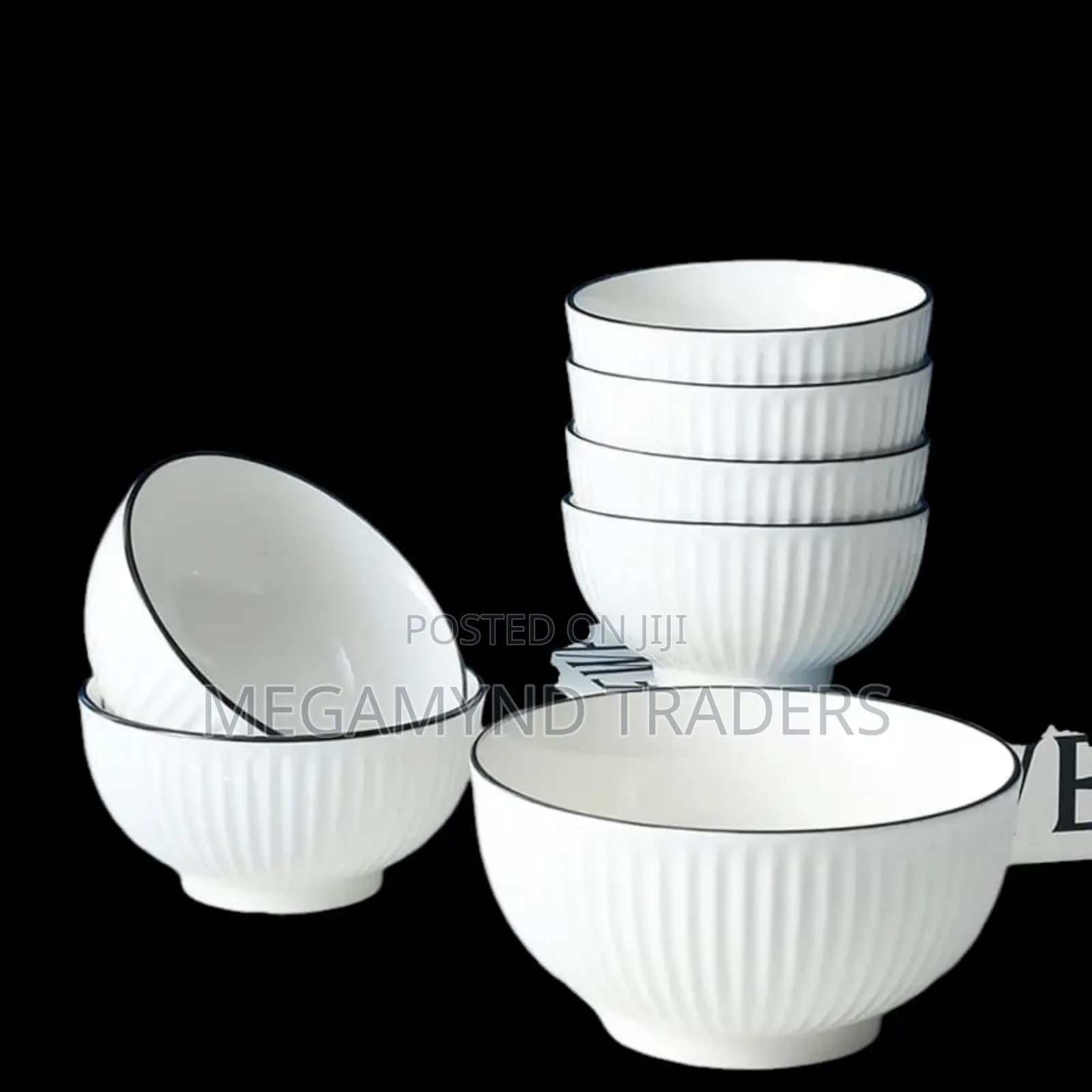 6pc Ceramic Bowls Size 6inch / 6pc Stew Bowls