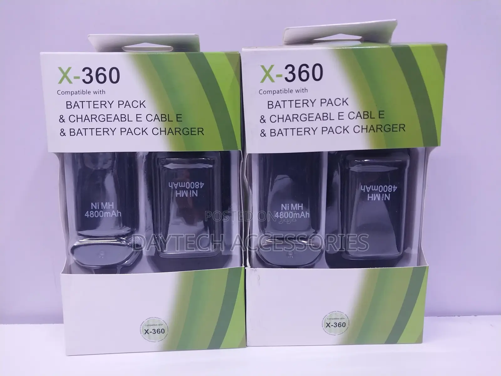 4800mah Battery + Usb Charging Cable for Xbox 360 Wireless