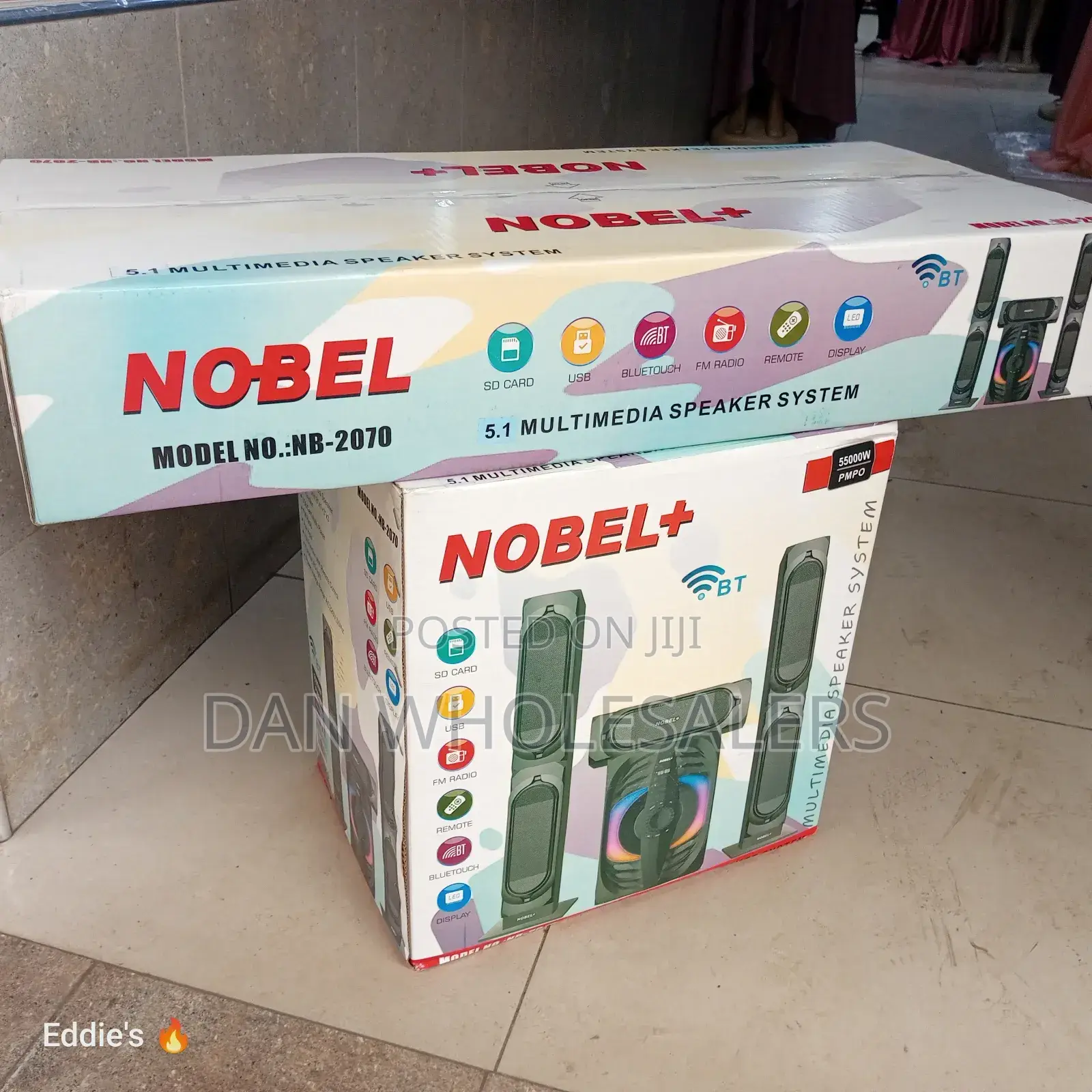 Nobel-2070 Subwoofer 55,000W PMPO Multimedia Sub Woofer