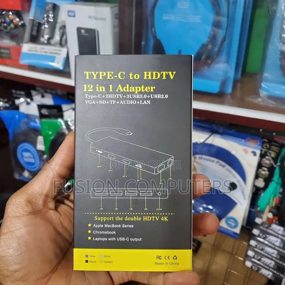 Type C to HDTV 12 in 1 USB Hub