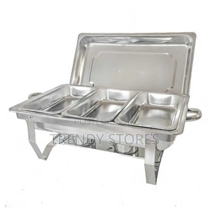 Tripple Rectangle Chaffing Dish