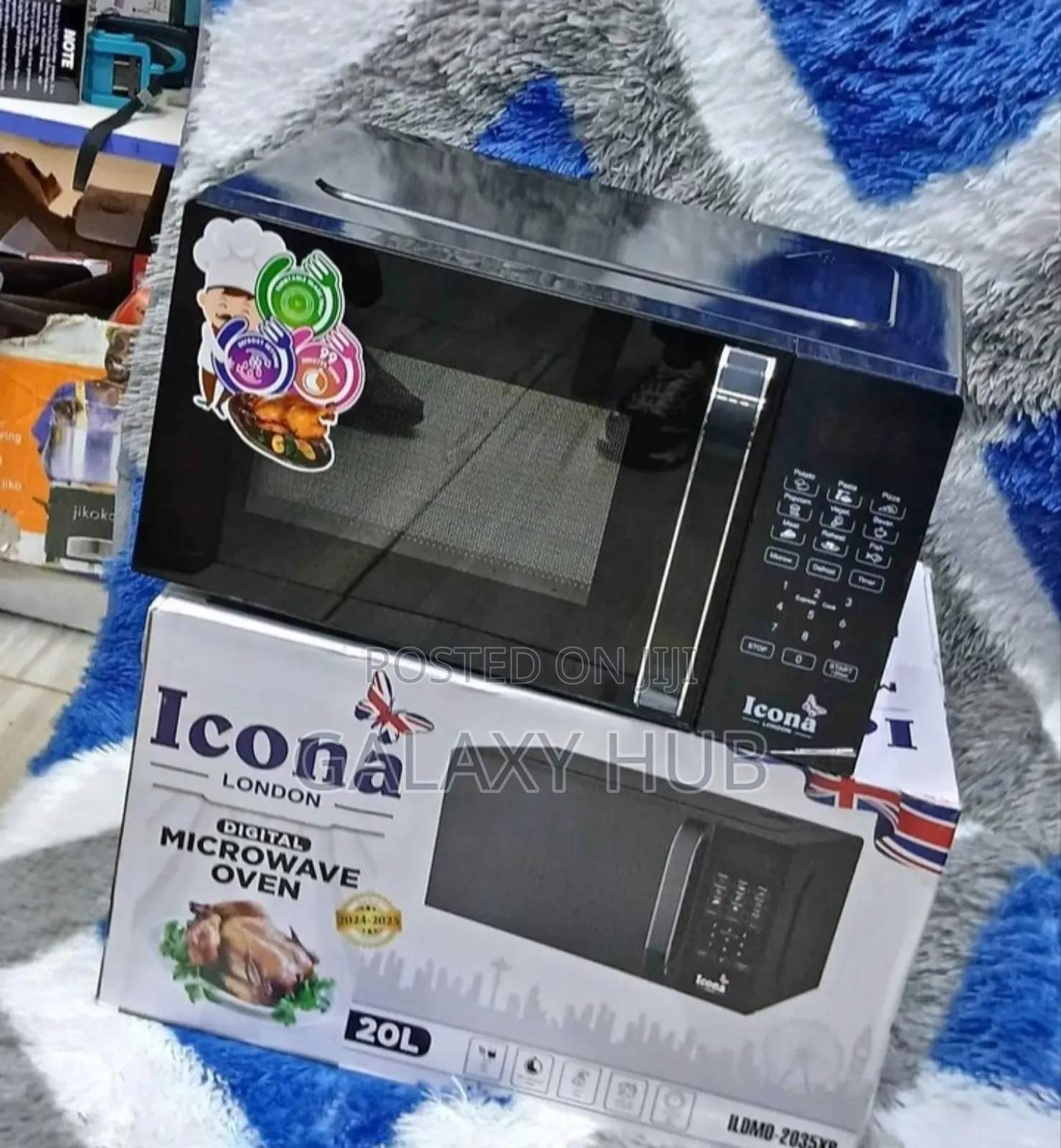 Icona 20litres Digital Microwave Black Microwave