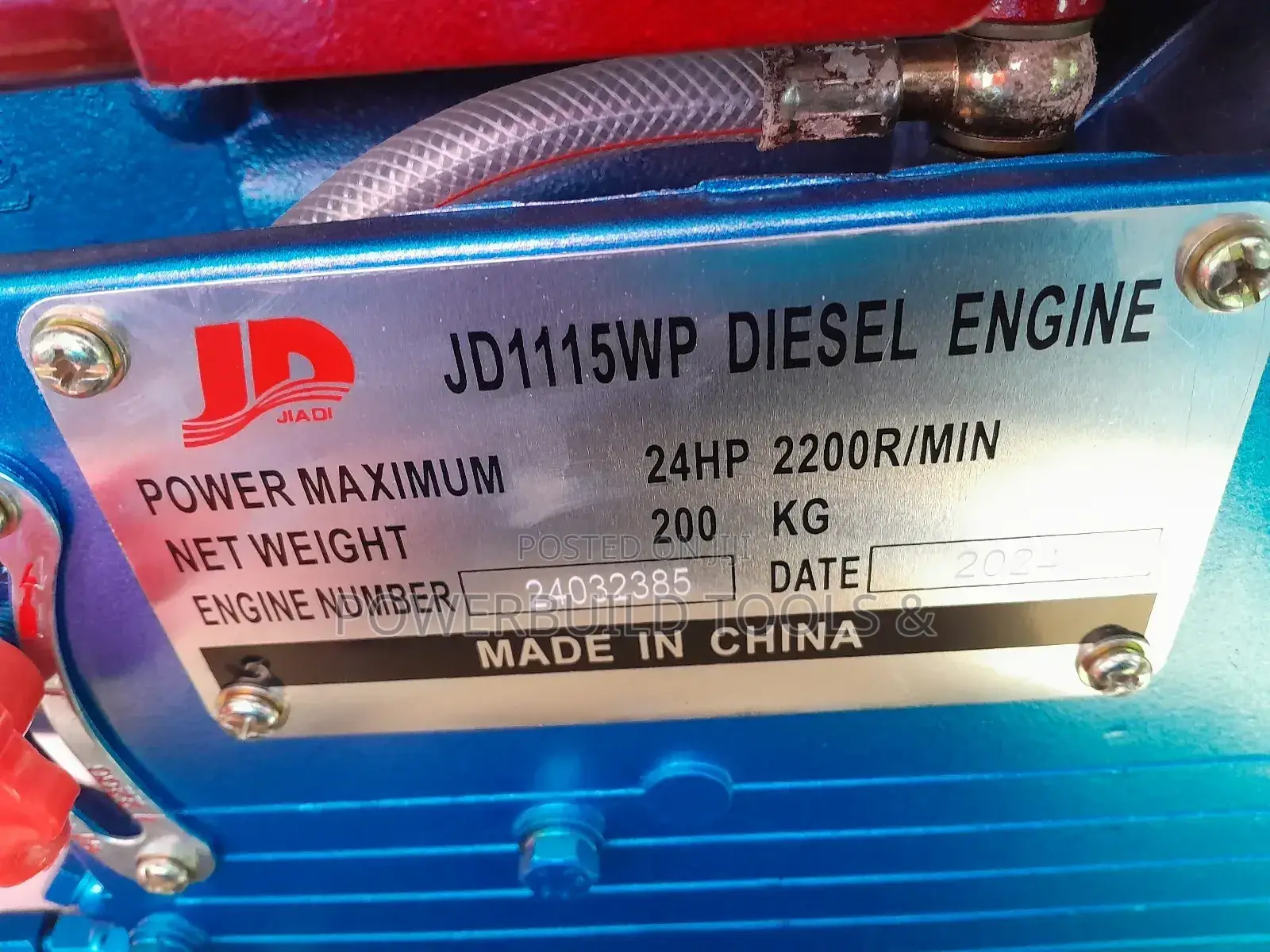 Powerful JD1115WP Manual Start Engine 24HP