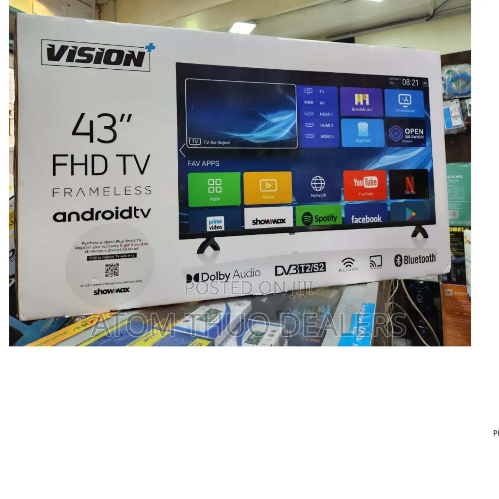 Vision 43" Smart Android Frameless