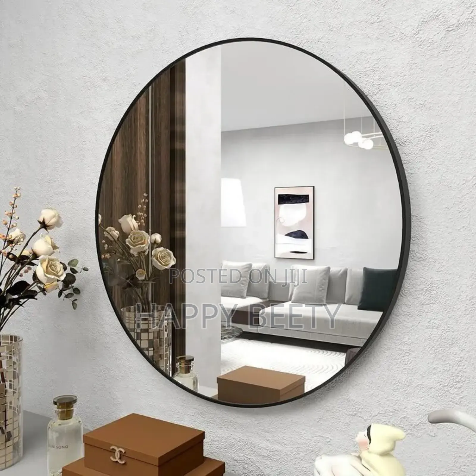 Contemporary Round Decorative Mirror