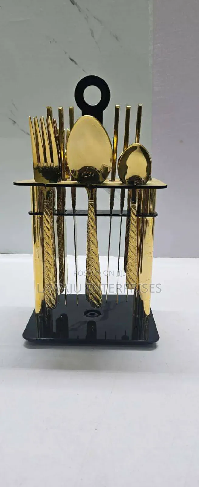 Heavy Duty 24 PCS Cutlery Set Stand Box