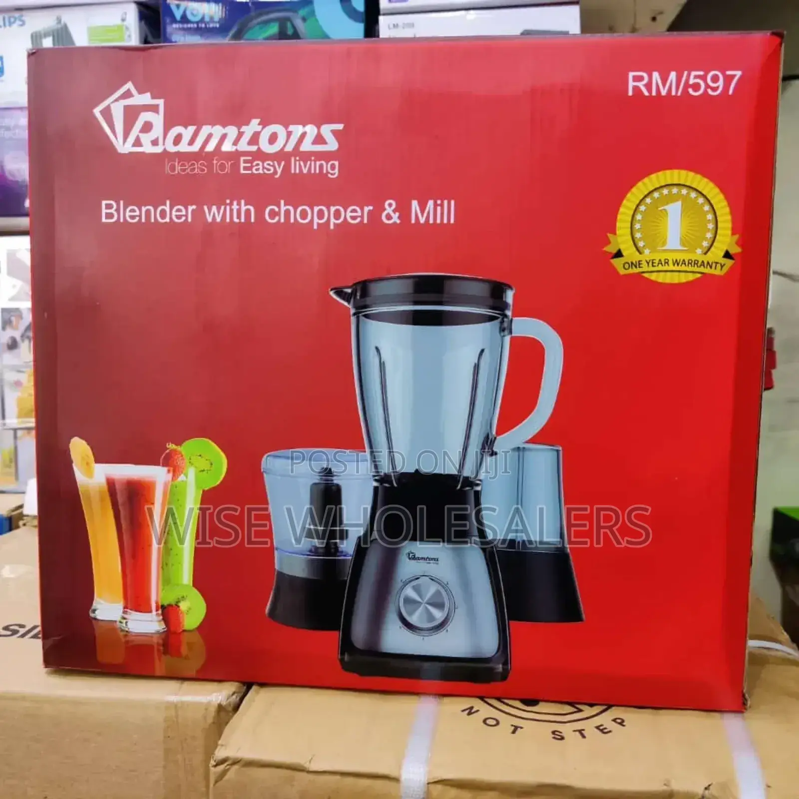 Blender+Mill+Chopper 1.5 Liters 5 Speed- Rm/597 Available