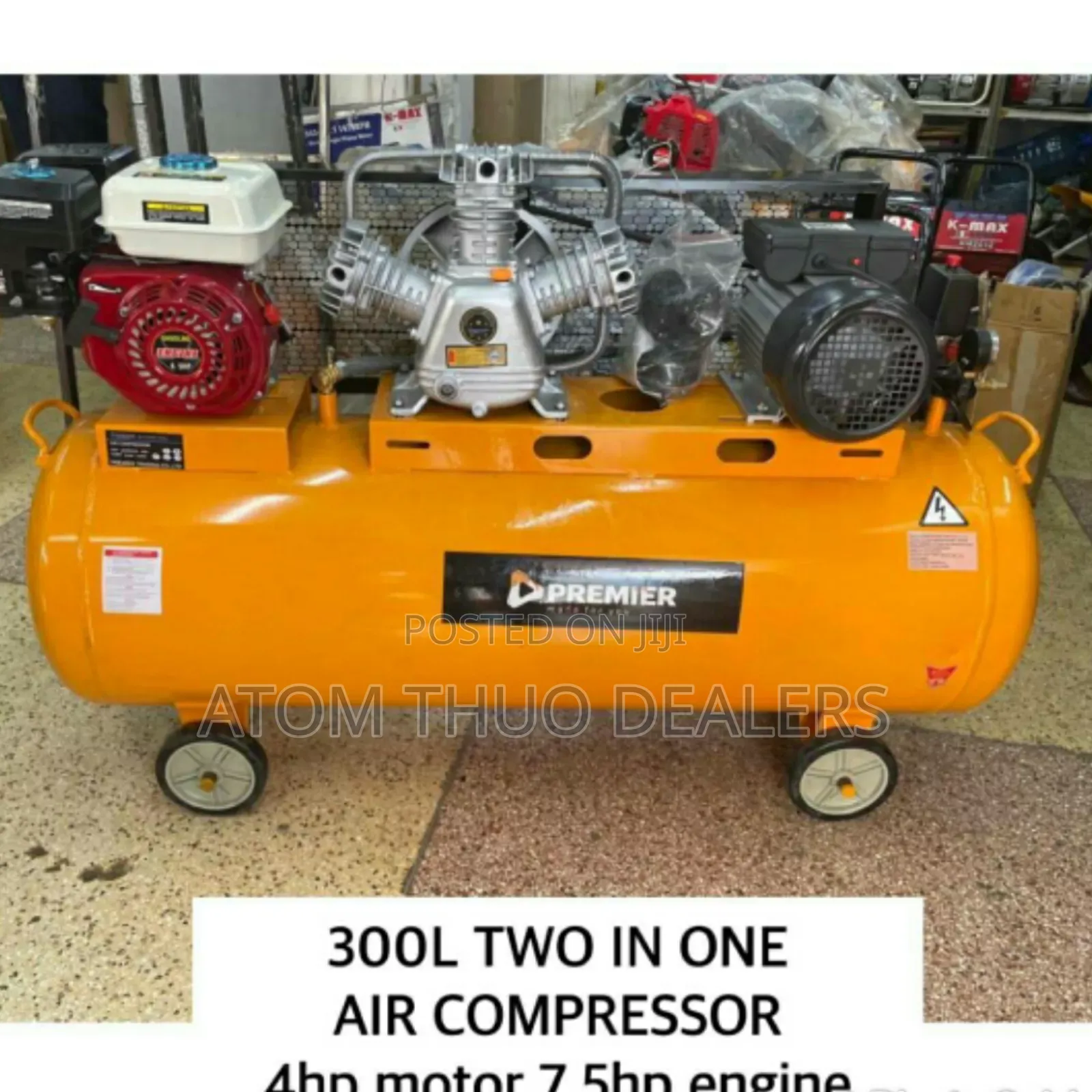 New KMAX 300L 2 in 1 Air Compressor Restocked