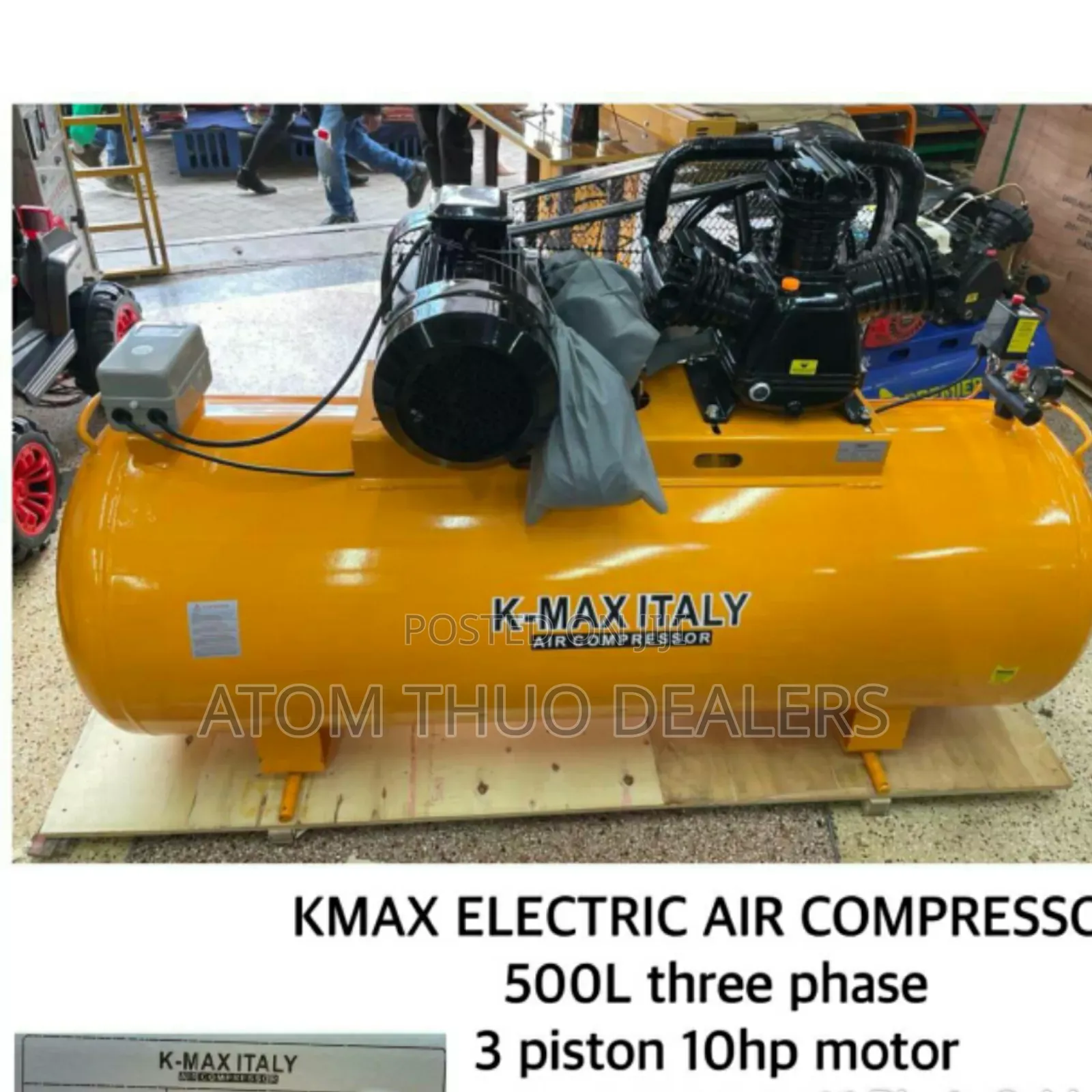 KMAX 500L Three Phase Air Compressor Restocked