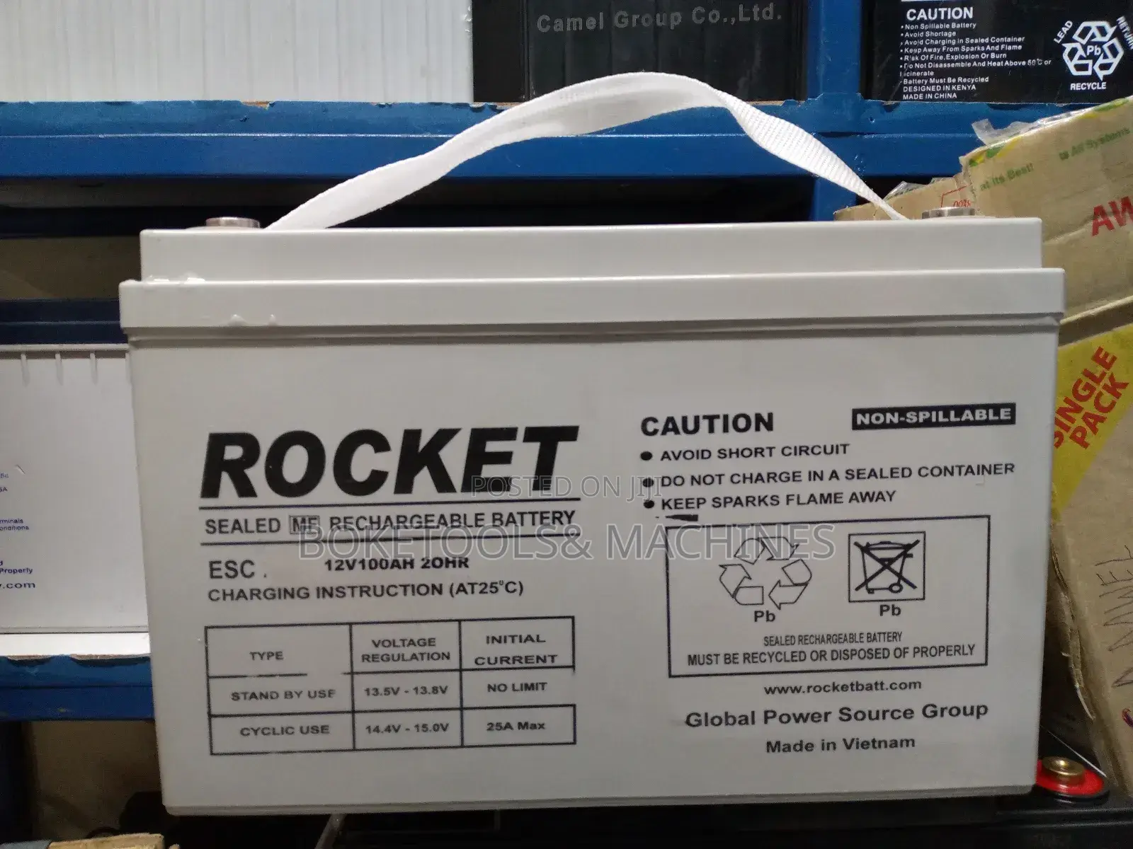 Rocket 12V 100ah Gel Battery