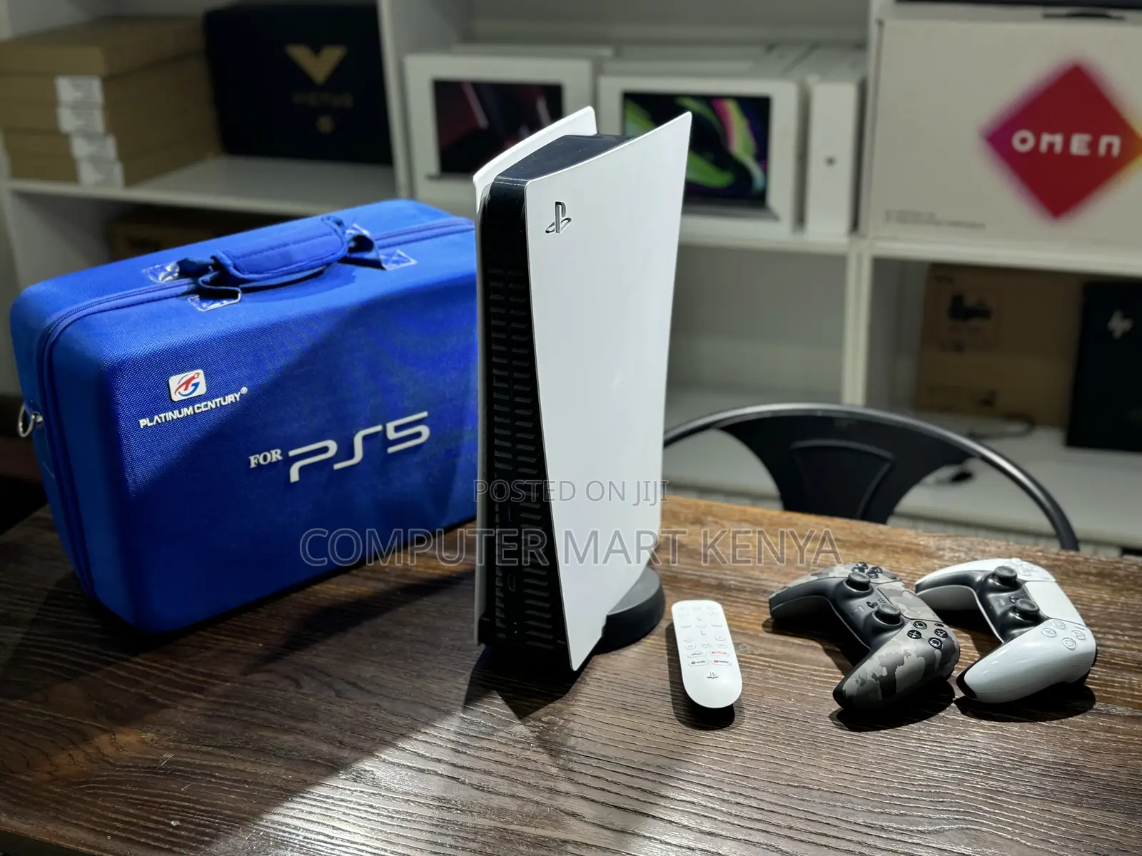 Playstation 5 With 2 Controllers, Remote and Playstation Bag
