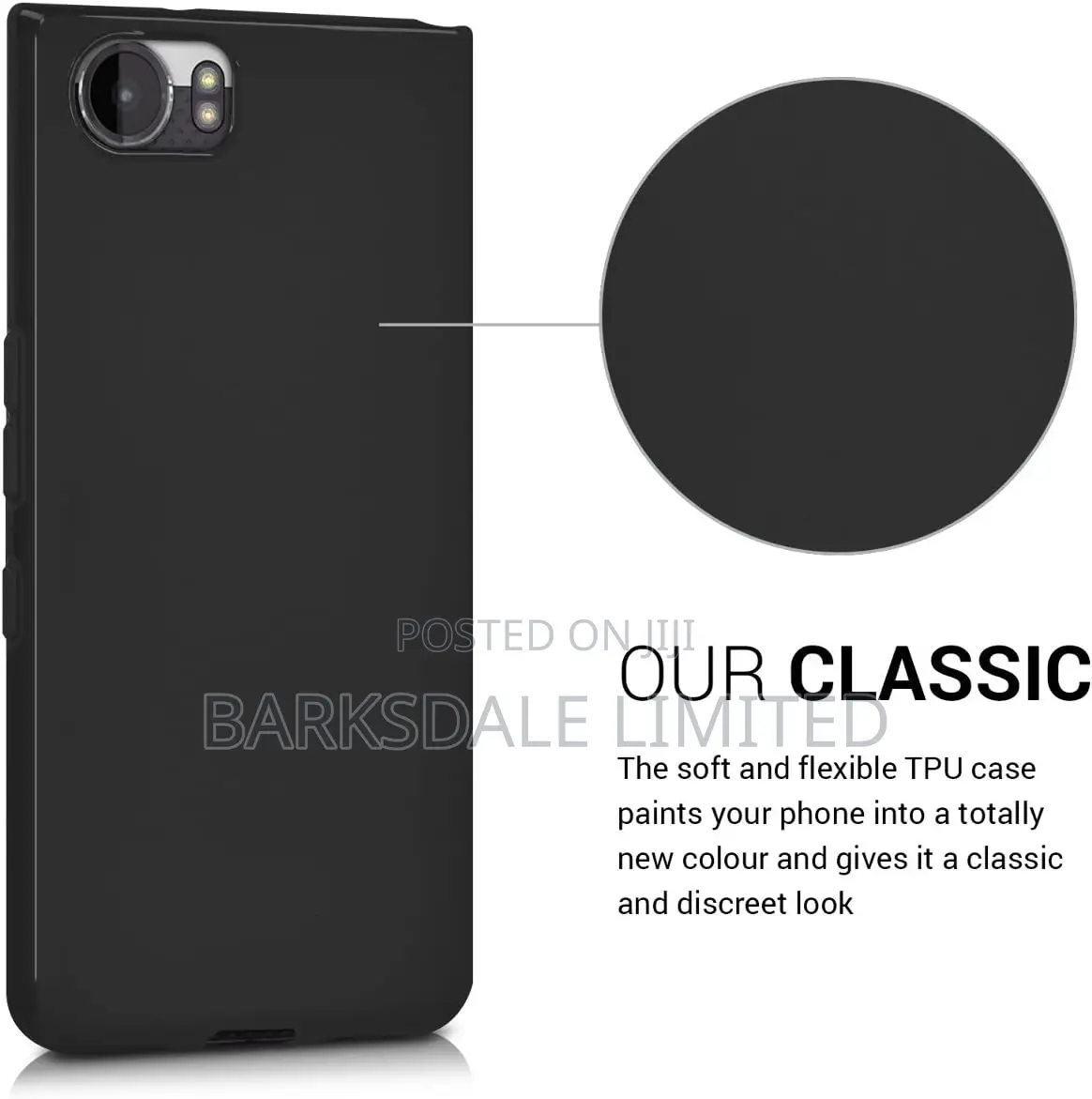 Case Blackberry Keyone Silicon Phone Cover BLACK Key One TPU