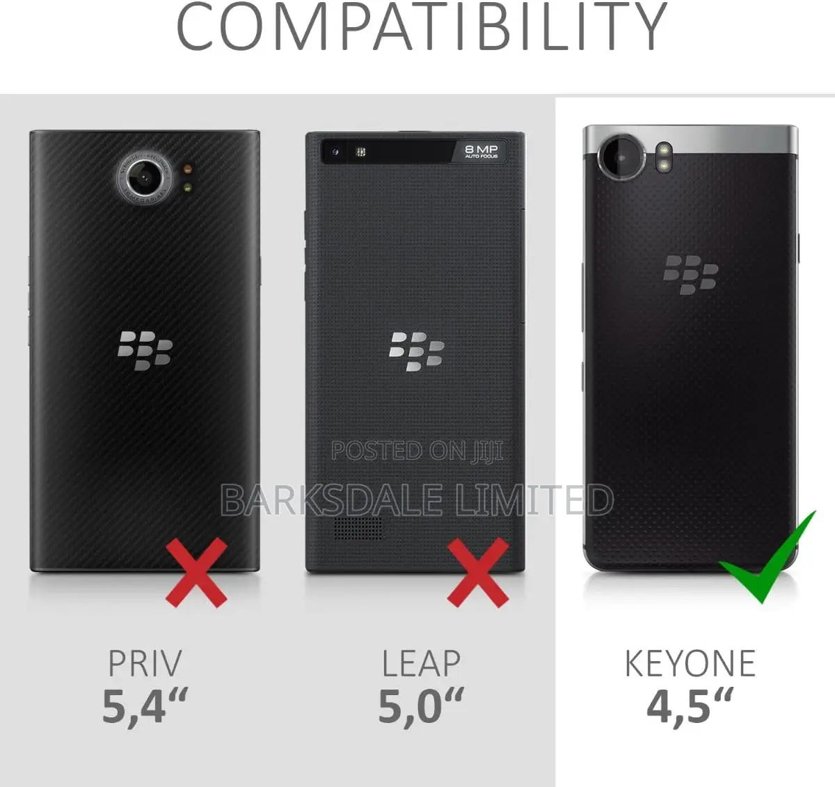 Case Blackberry Keyone Silicon Phone Cover BLACK Key One TPU