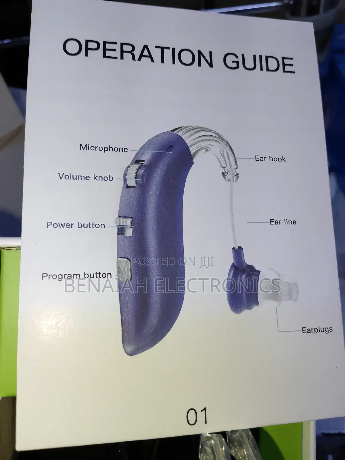 Hearing Aid . Rechargeable, With Bluetooth Noise Reduction