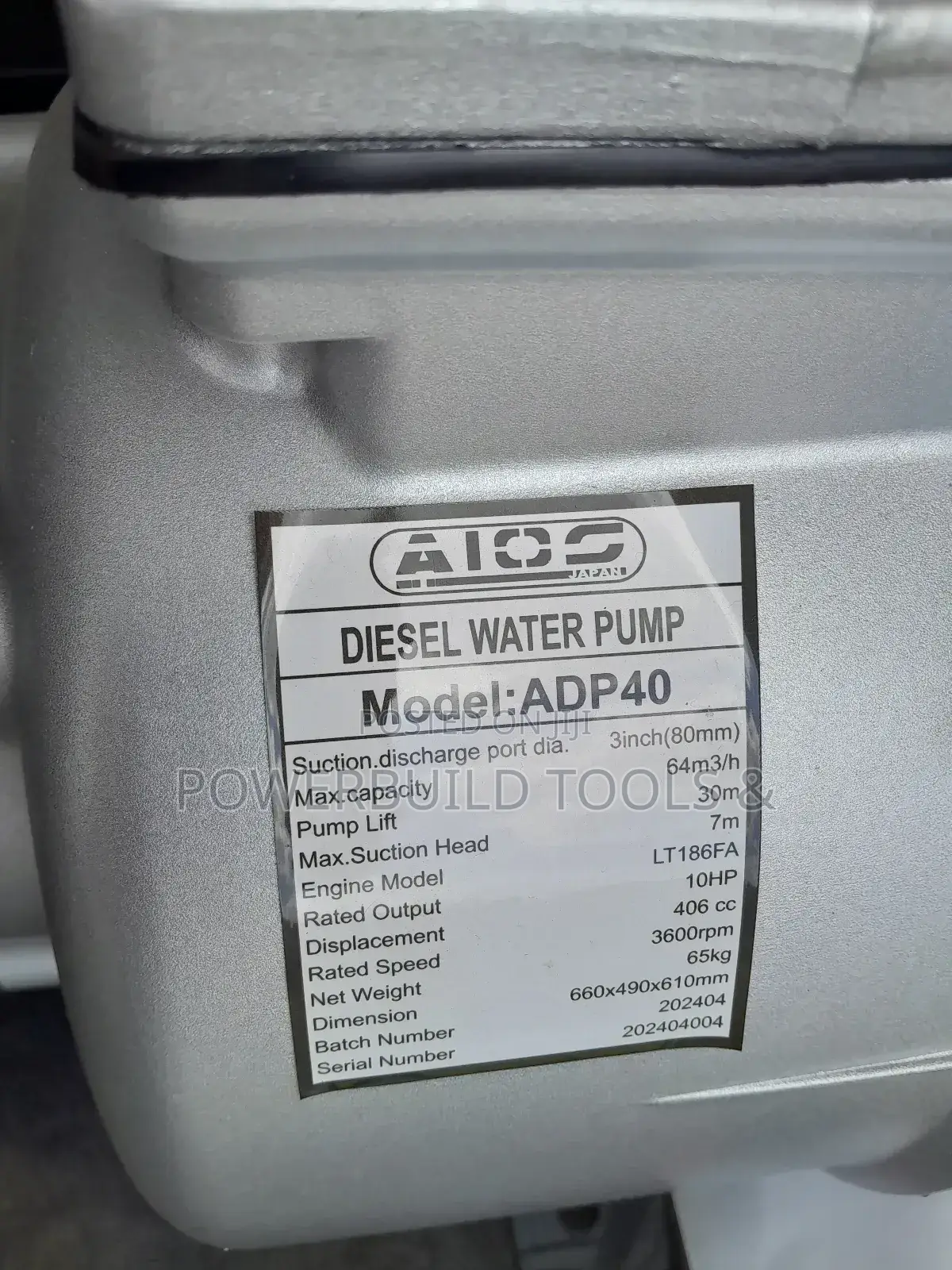 Aico 4" Diesel Waterpump