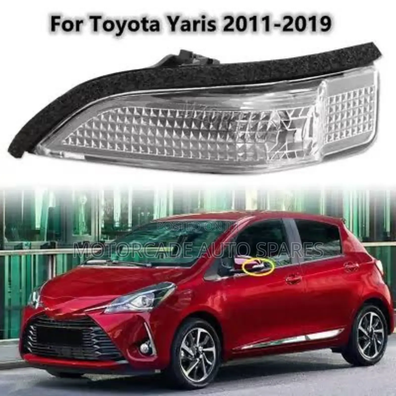 Toyota Vitz 2011-2018 Side Mirror Indicator Signal