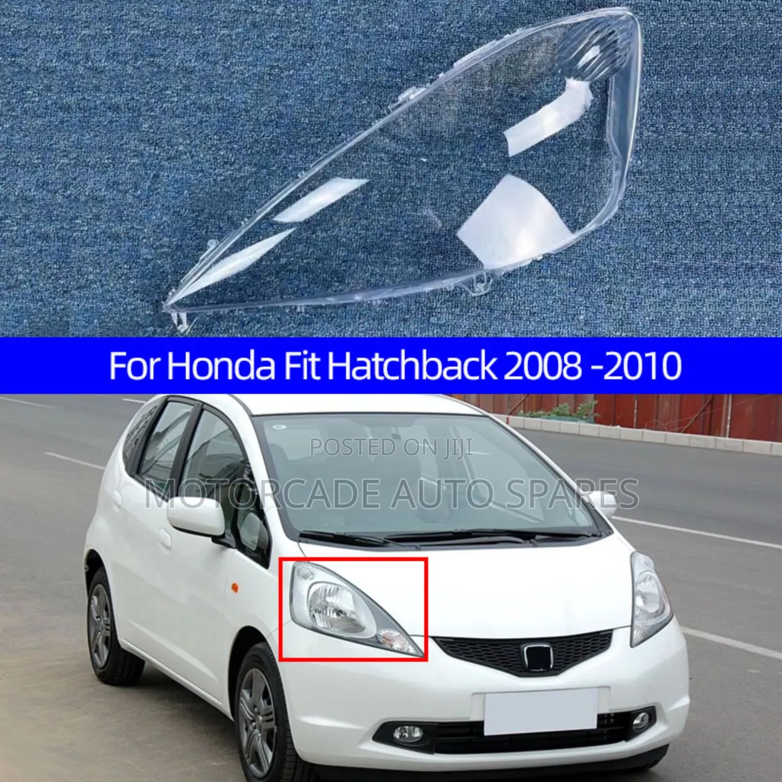 Honda Fit 2010 2012 Headlight Lens