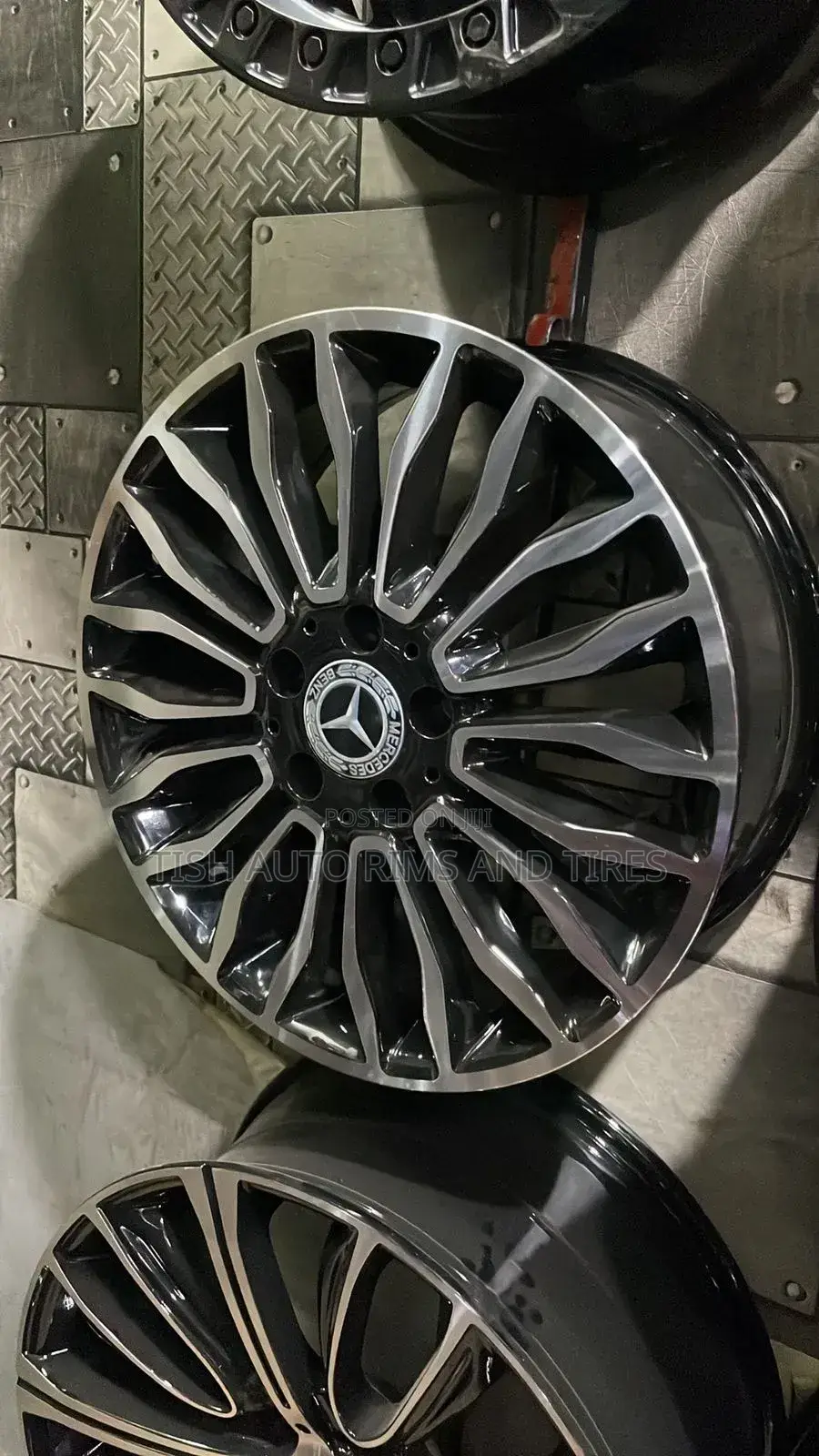 Black Silver 17 Inch Mercedes Benz Rims Set