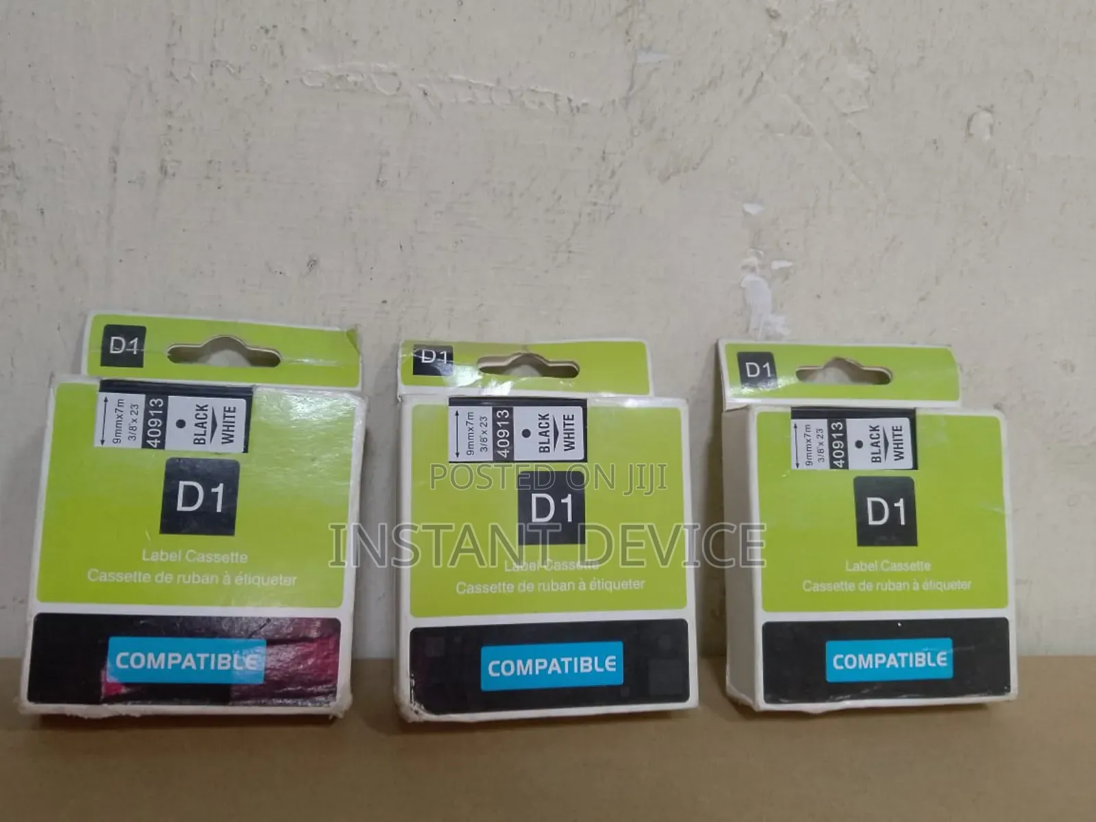 Dymo Cartridge 9mm Black on White Tape