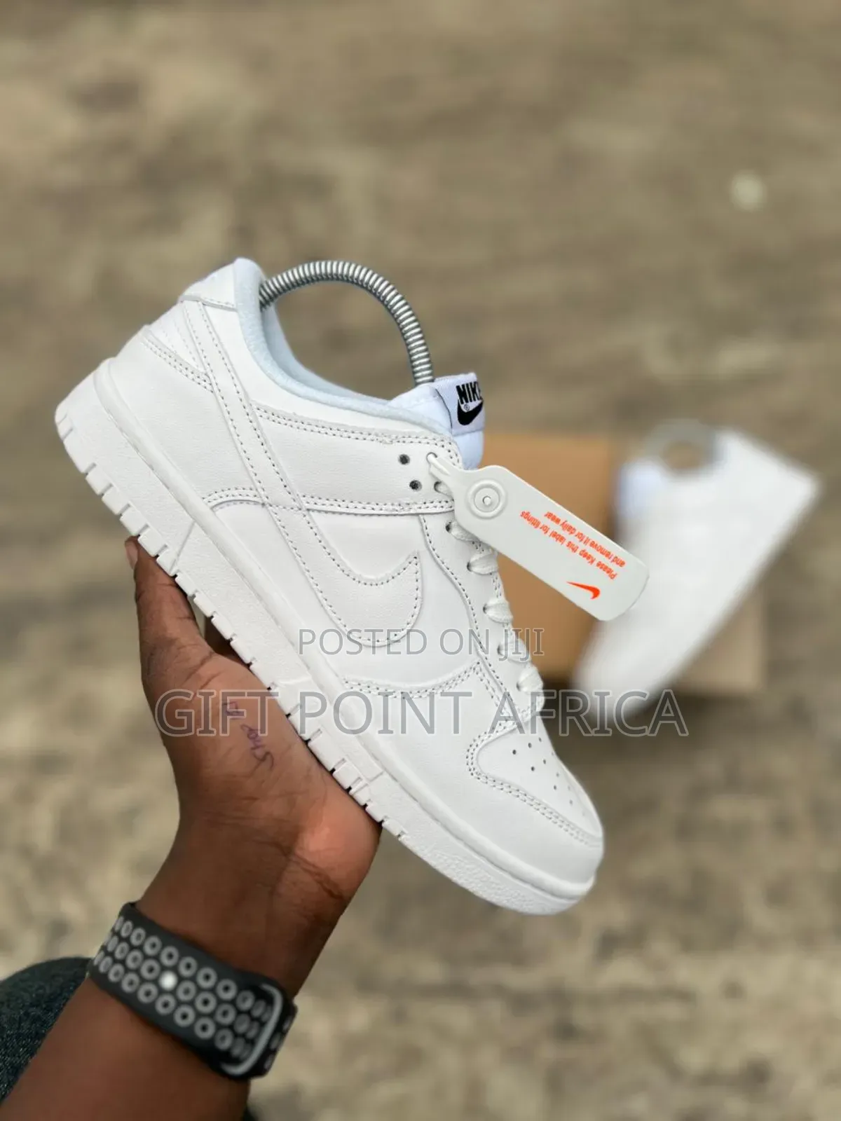 Air Jordan 1 White in Color Unisex Sneakers
