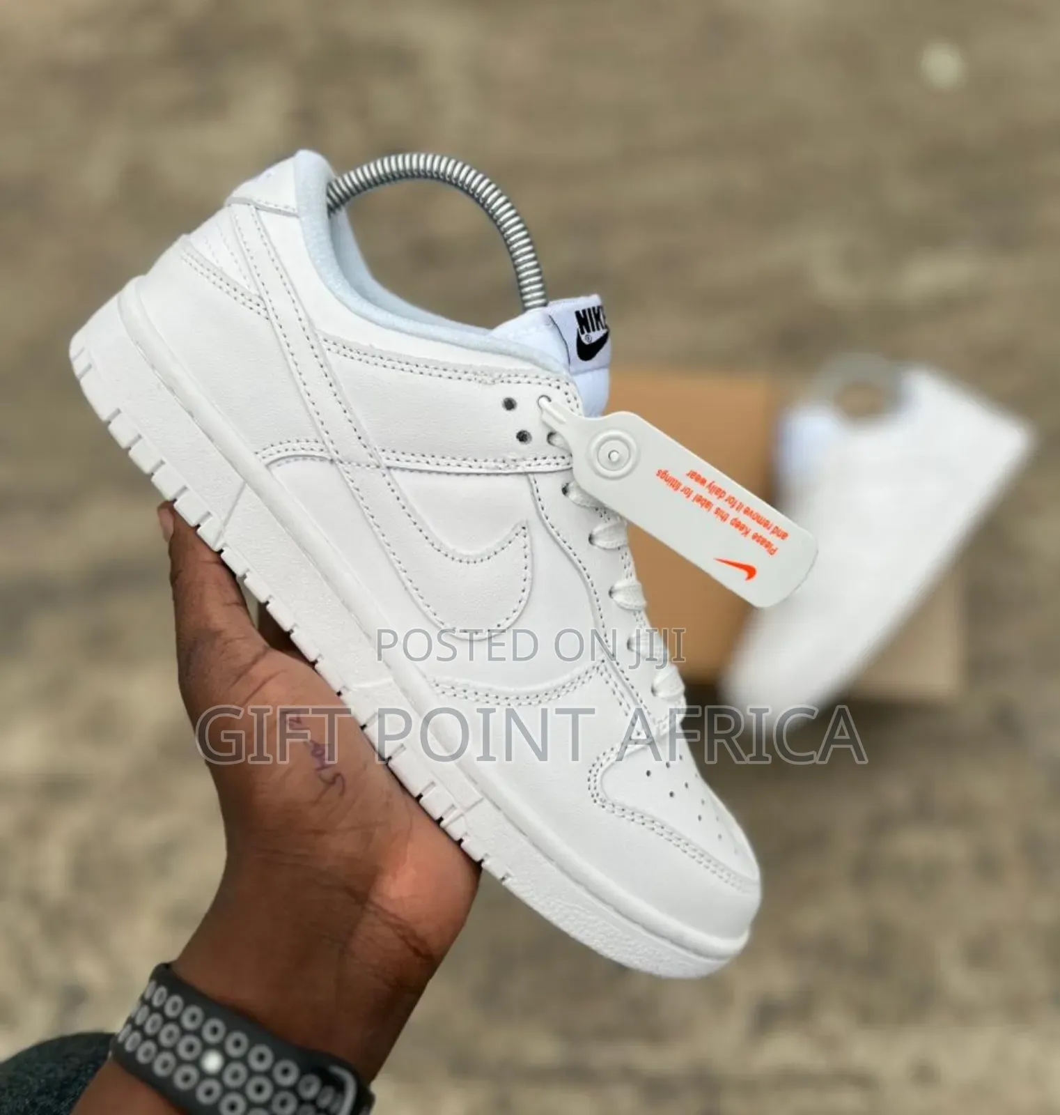 Air Jordan 1 White in Color Unisex Sneakers