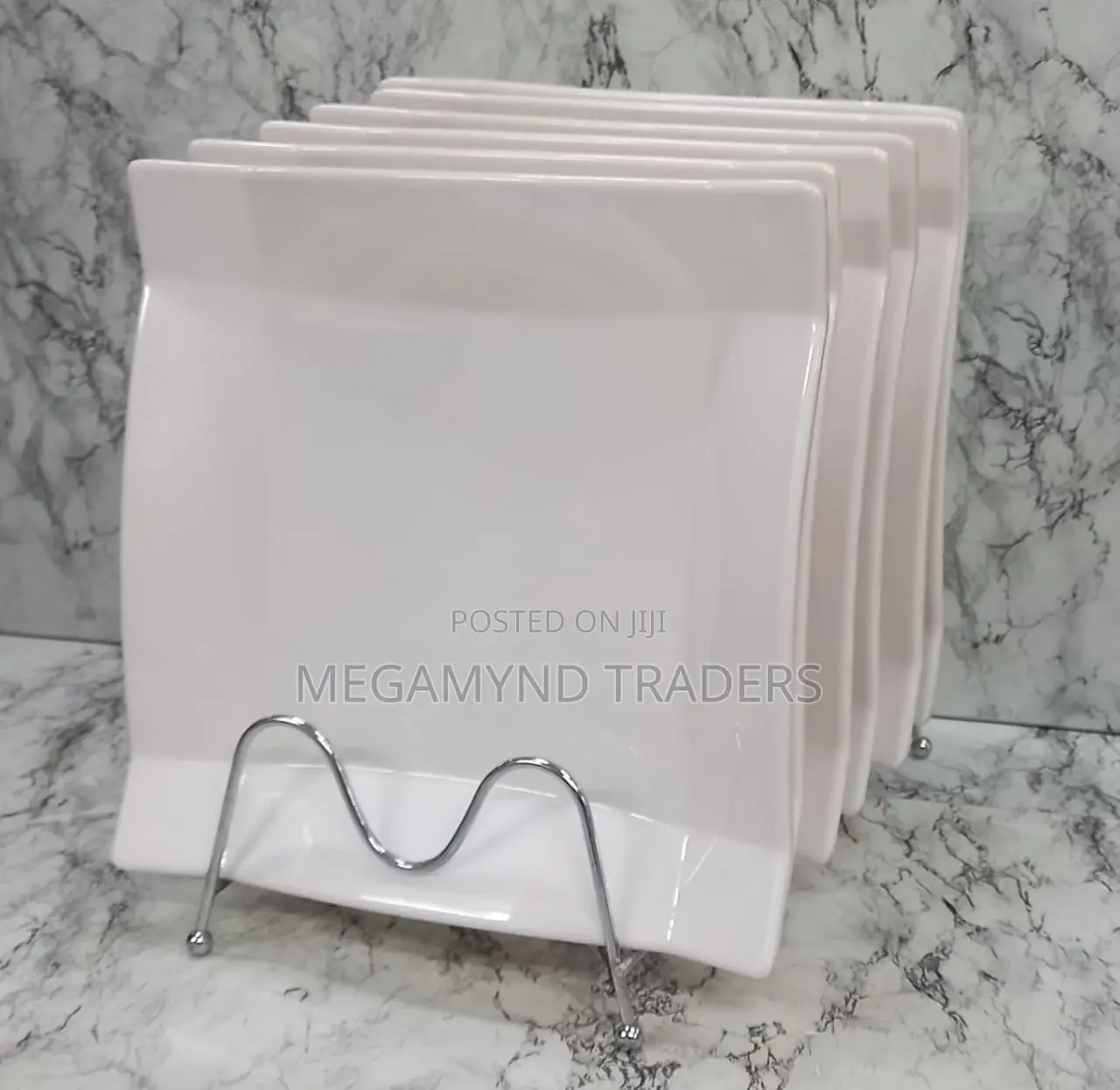 12pc Melamine Plate/Restaurant Square Melamine Plate 12pc