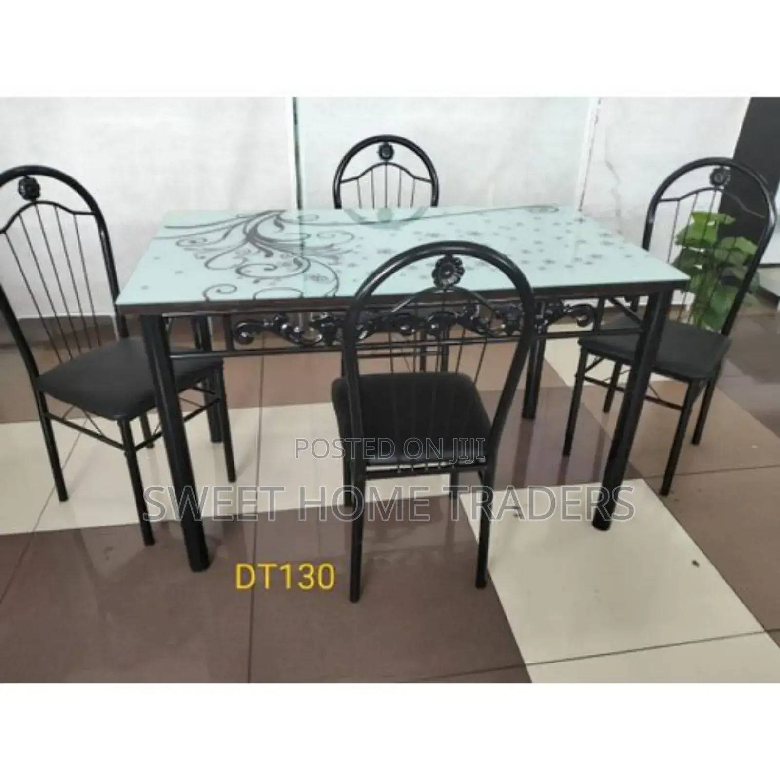 Executive White 4 Sitter Dinning Table 4 Sitter