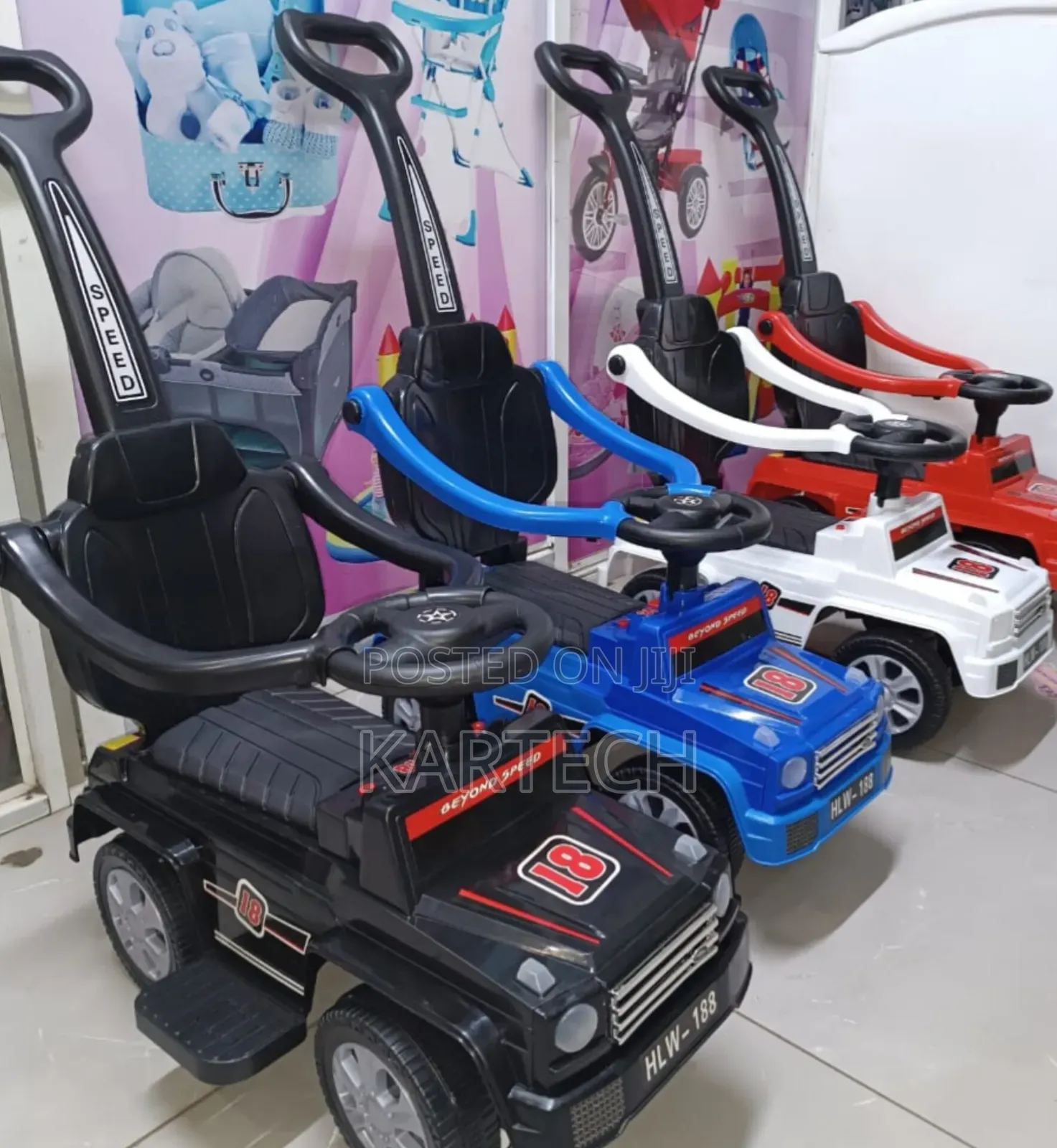 Kids’ Ride on Push Car With Adult Handle