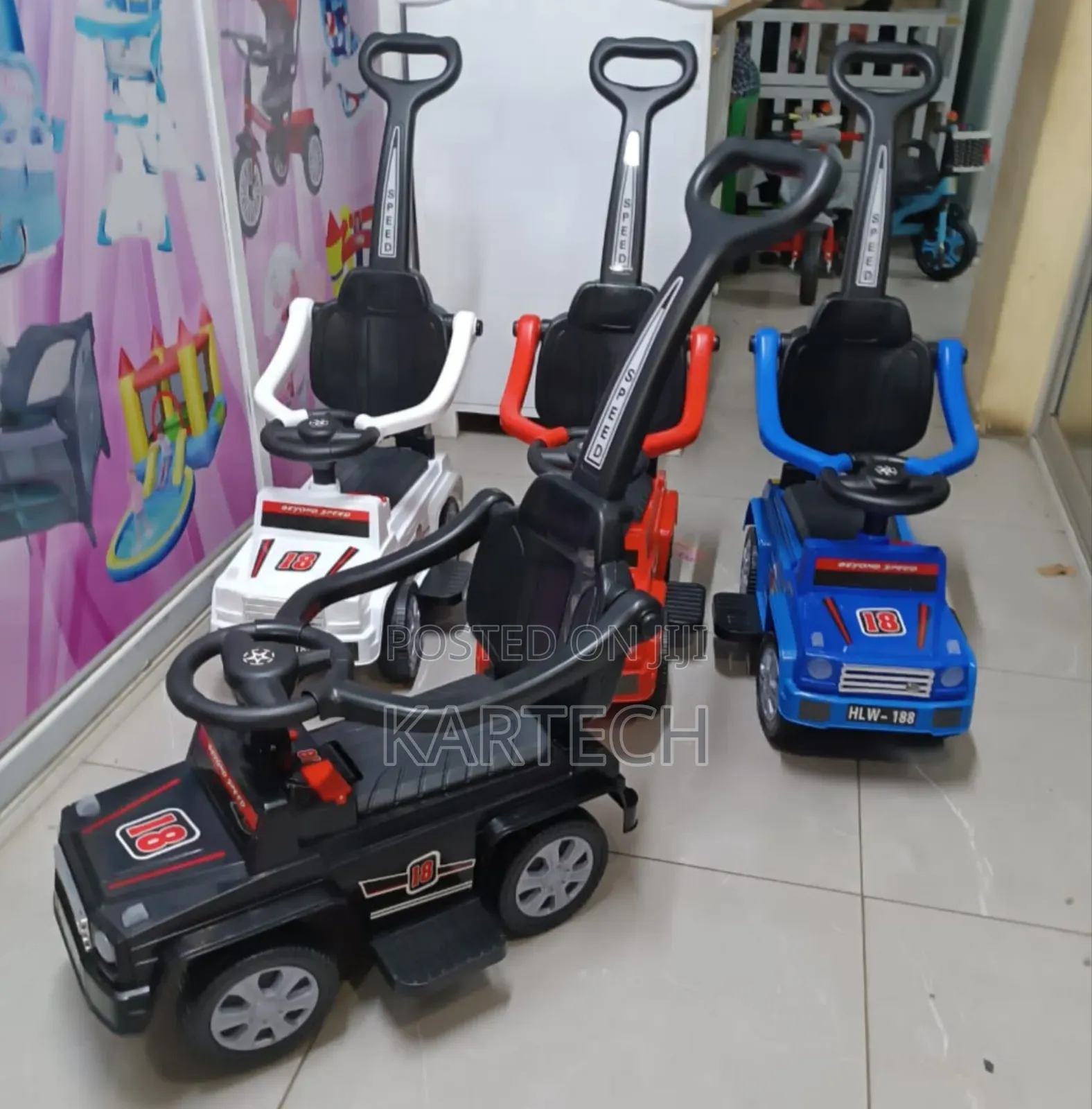 Push Ride Ons Removable Pushing Handle