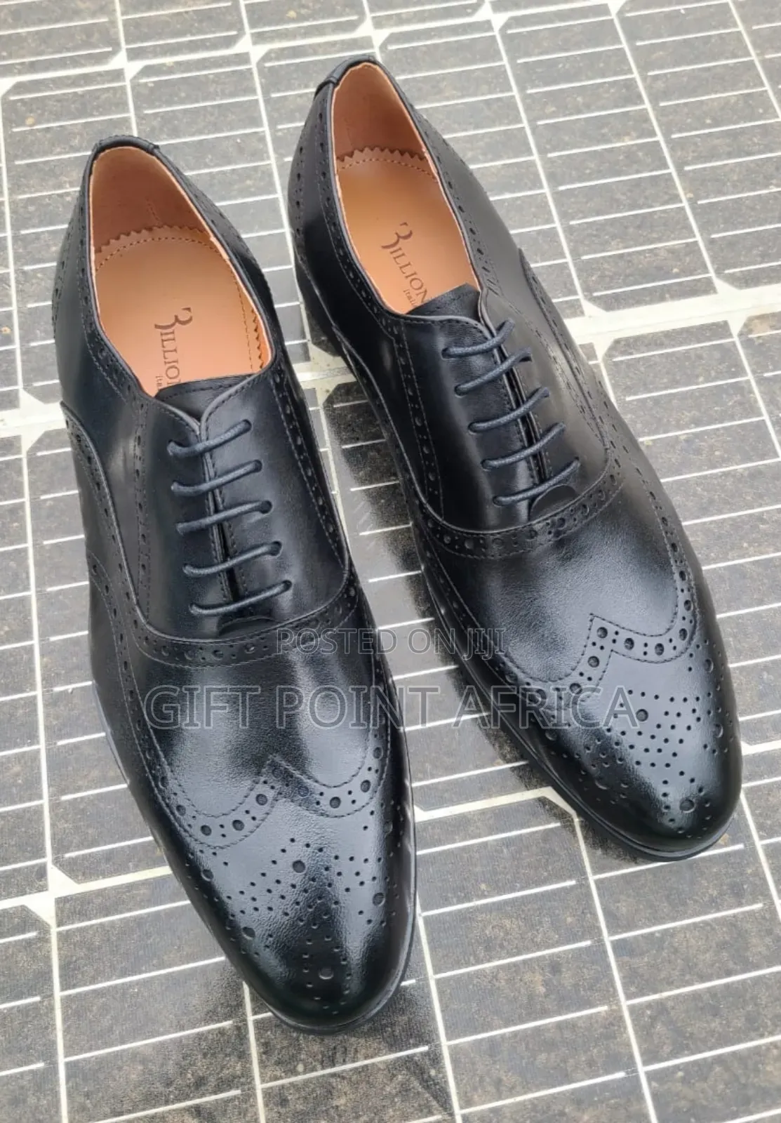 Black Leather Billionaire Official Shoes