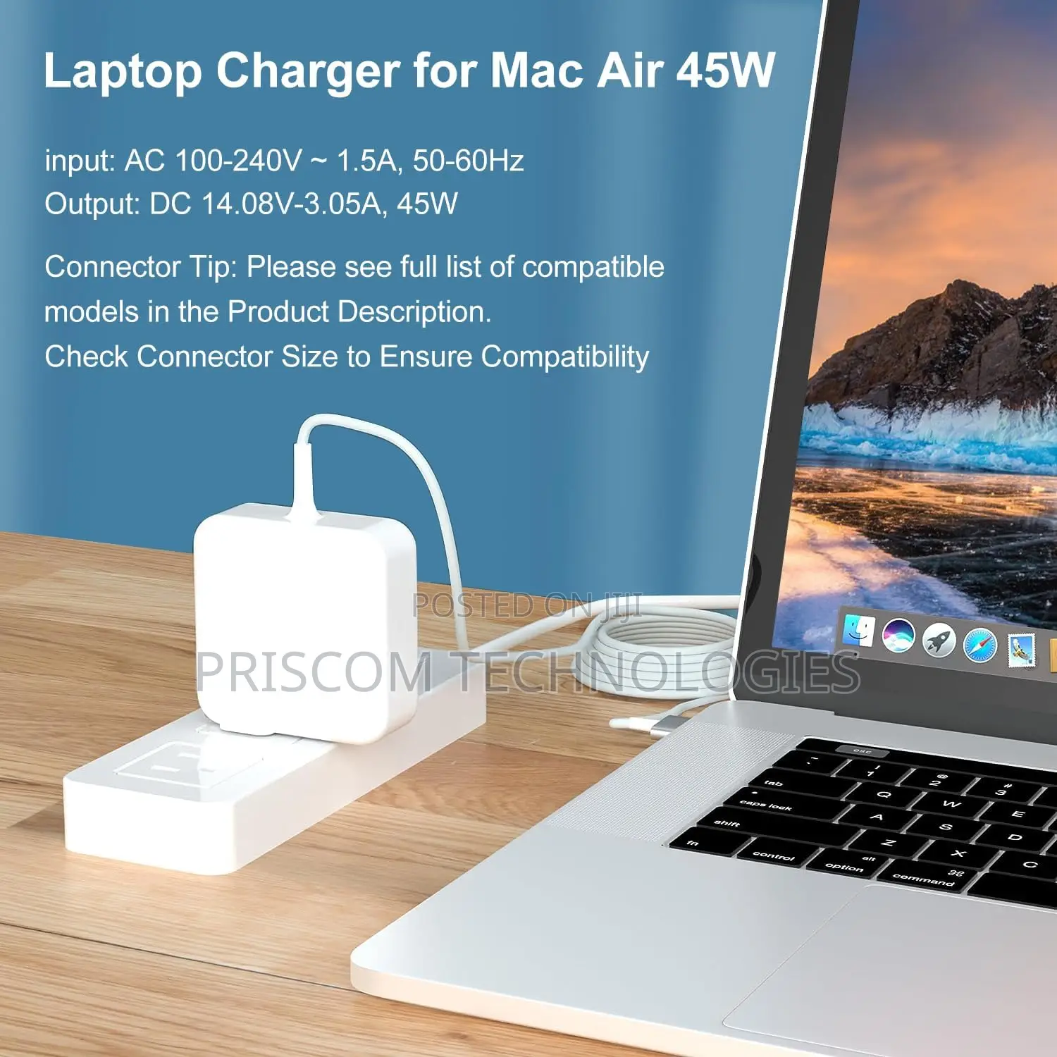 Apple Macbook Air and Pro Chargers 60W, 45W, 85W Warranty
