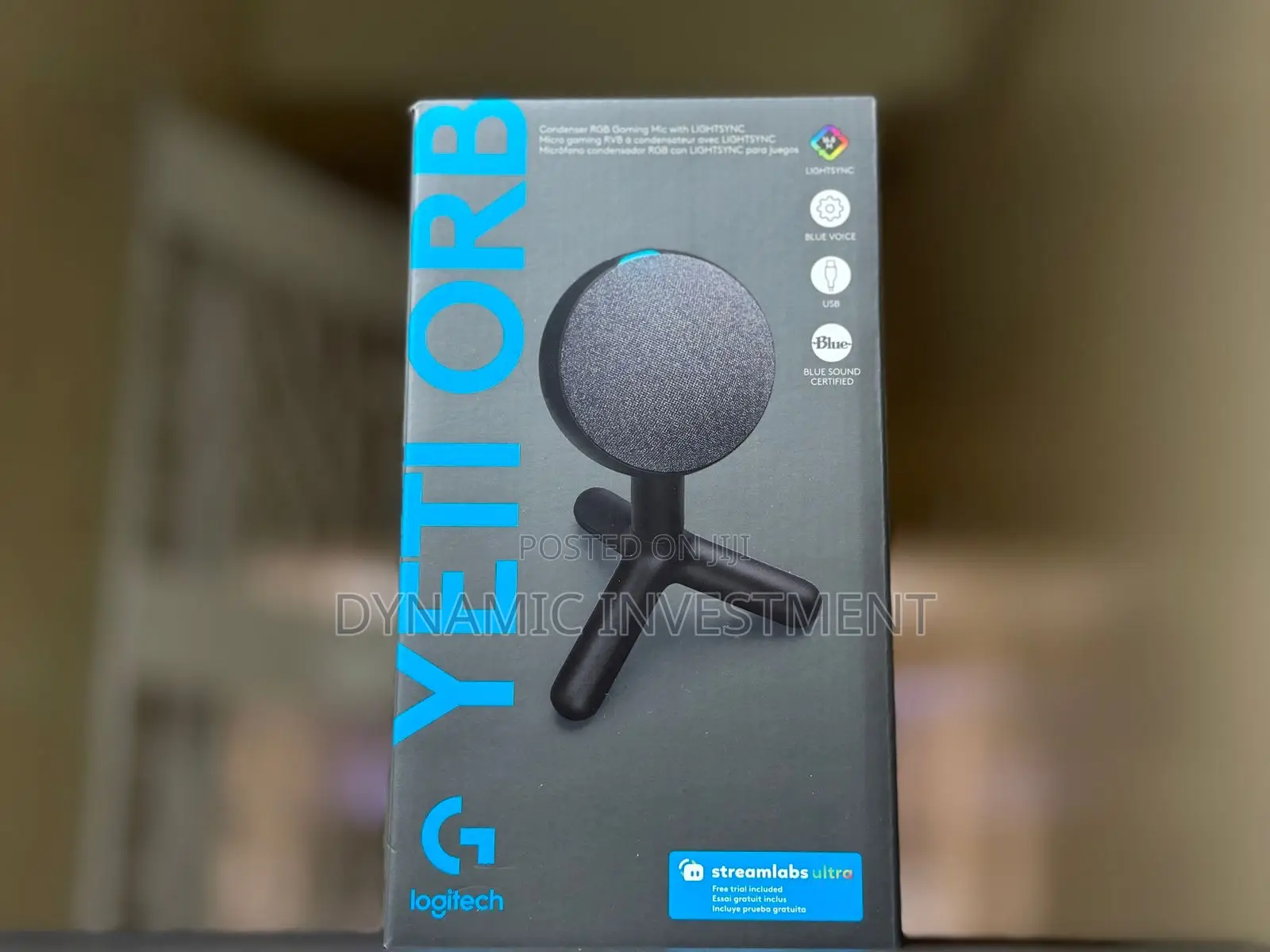 Logitech G Yeti Orb Condenser RGB Gaming Microphone With Mic