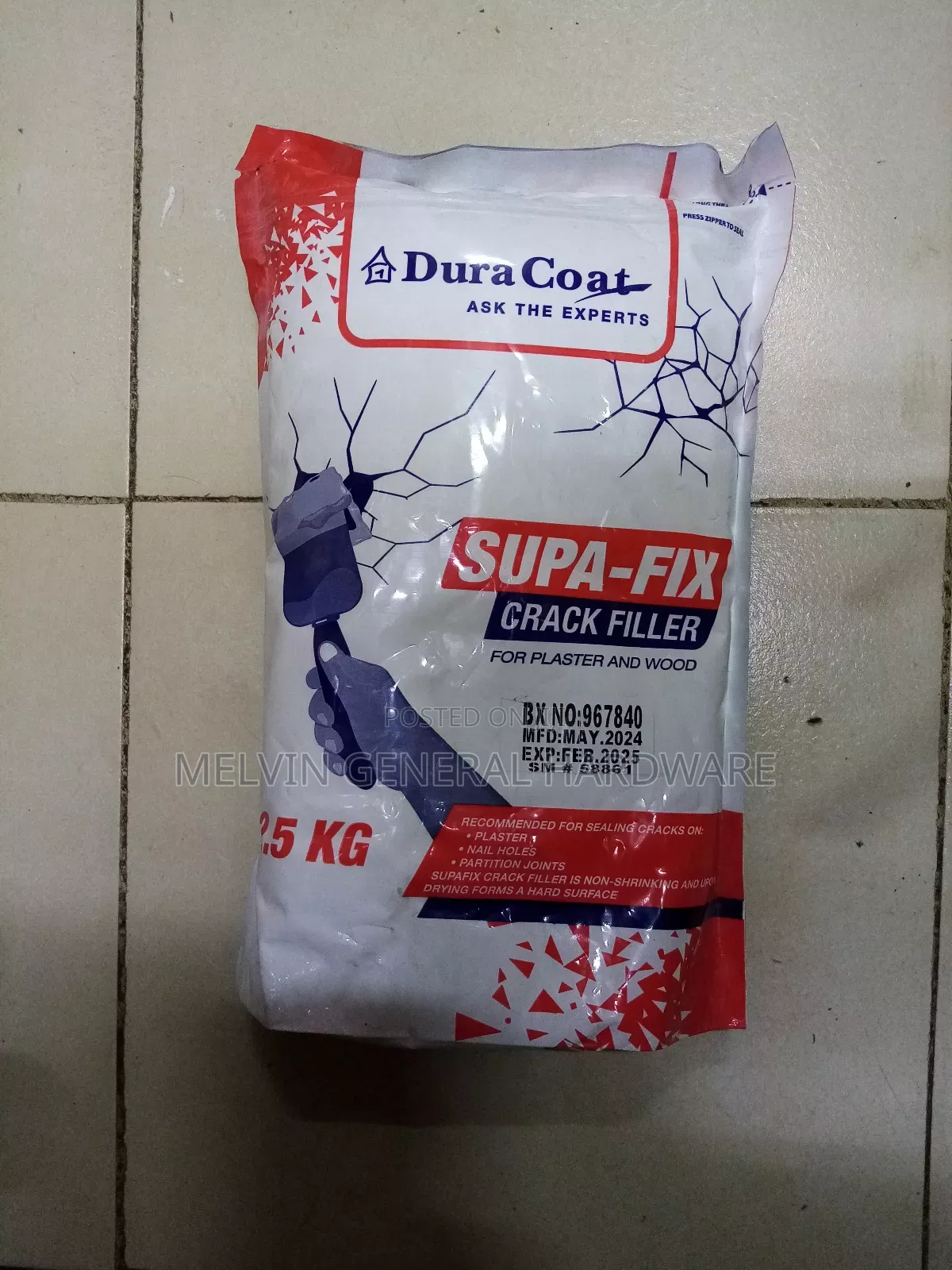 Supa Fix Crackfiller Duracoat 2.5kg