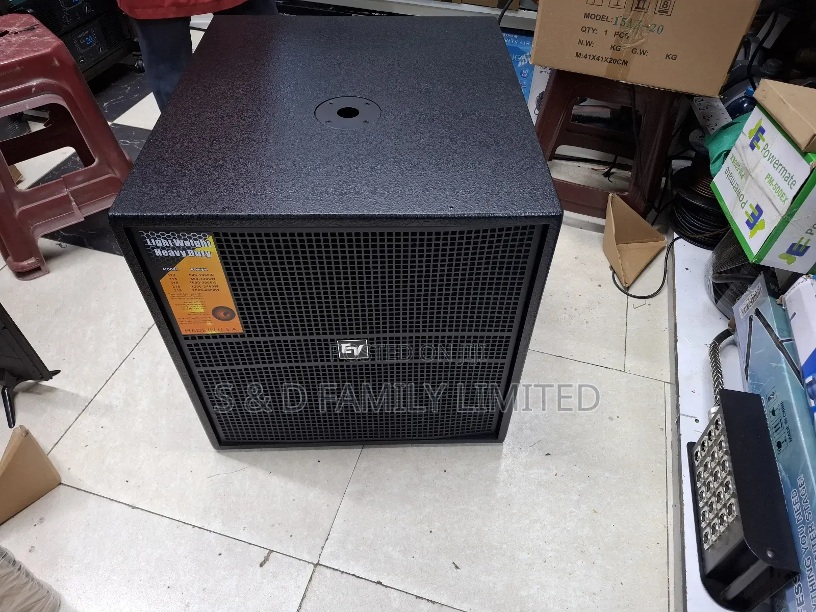 EV USA Single Bass Speaker