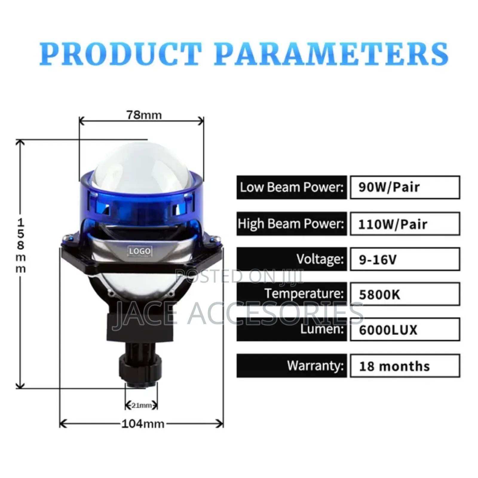 Latest Biled Projector Toyota 110,Nissan B15,Subaru N12