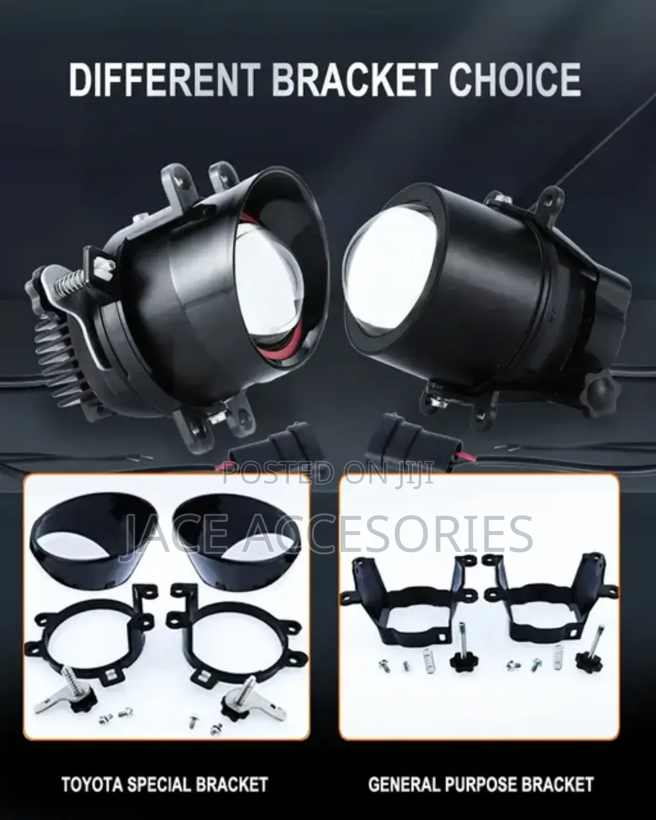 Bi Led Fog Lamps With Toyota,General Bracket