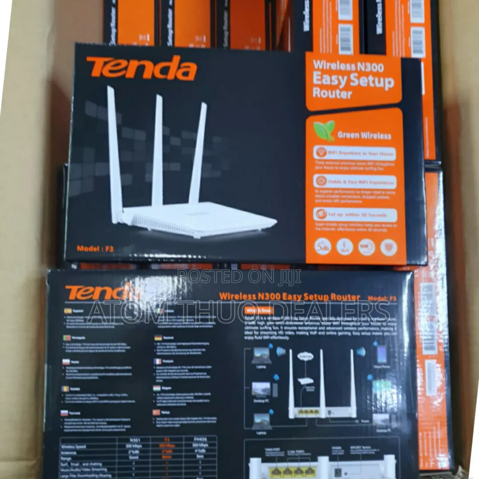 New Wireless N300 Easy Set Up Tenda Router.