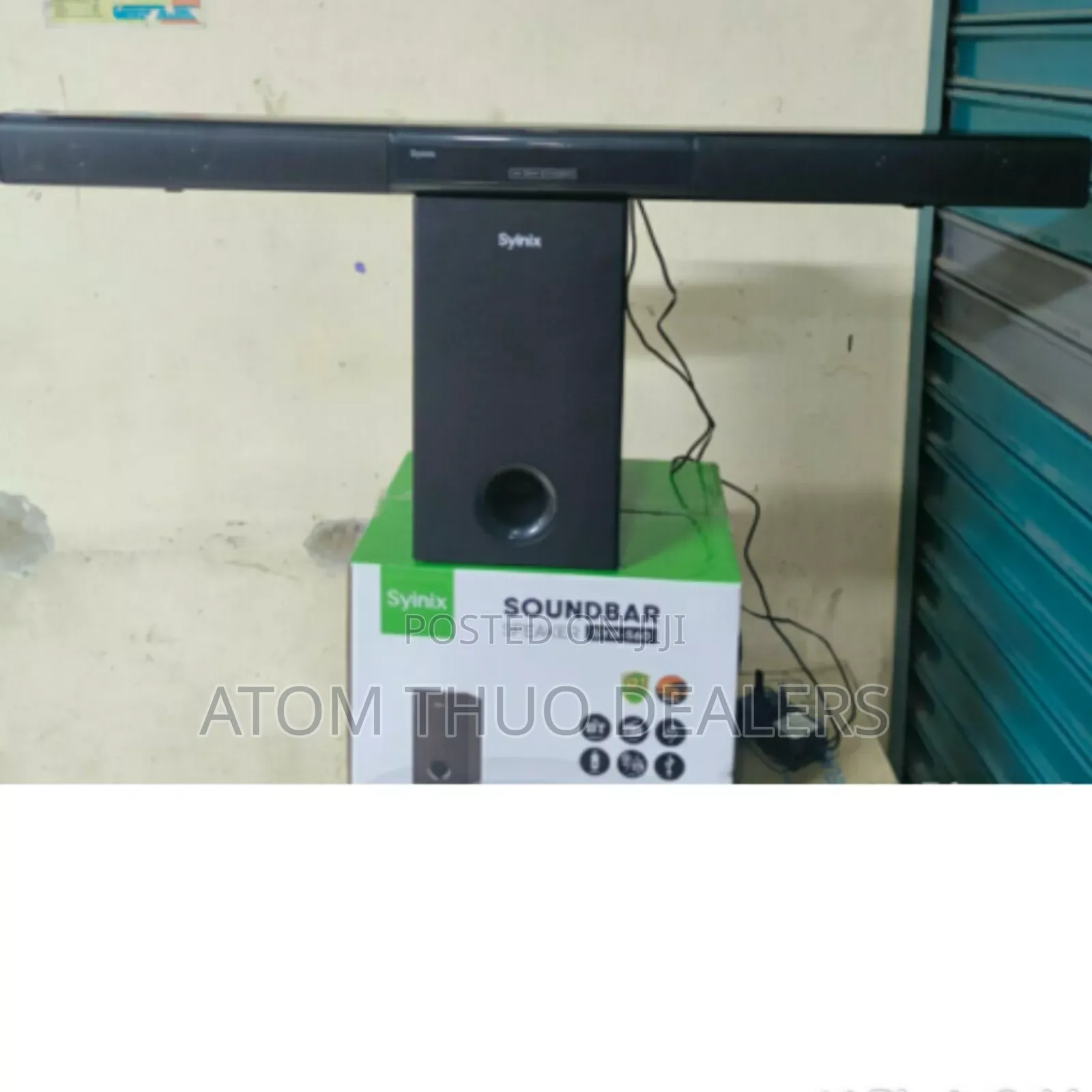 Black Syinix Sound Bar Speaker SYN-S60