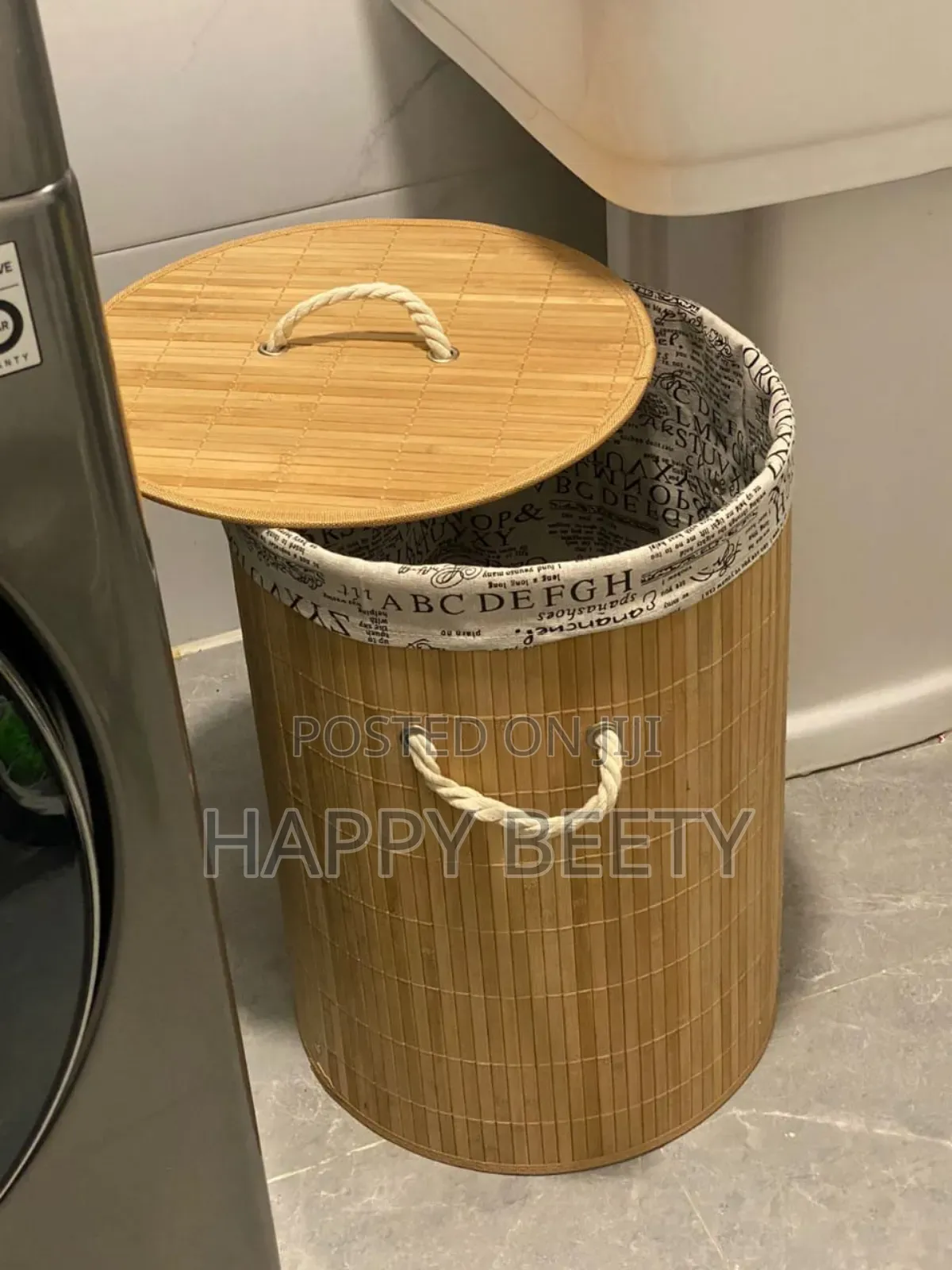 Large Eco Friendly Bamboo Laundry Basket