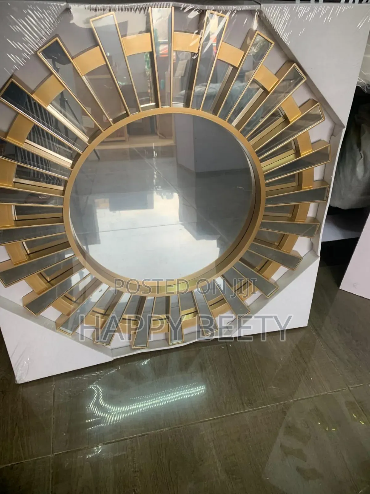 Decorative, Round Sunburst Wall Mirror(60cm )