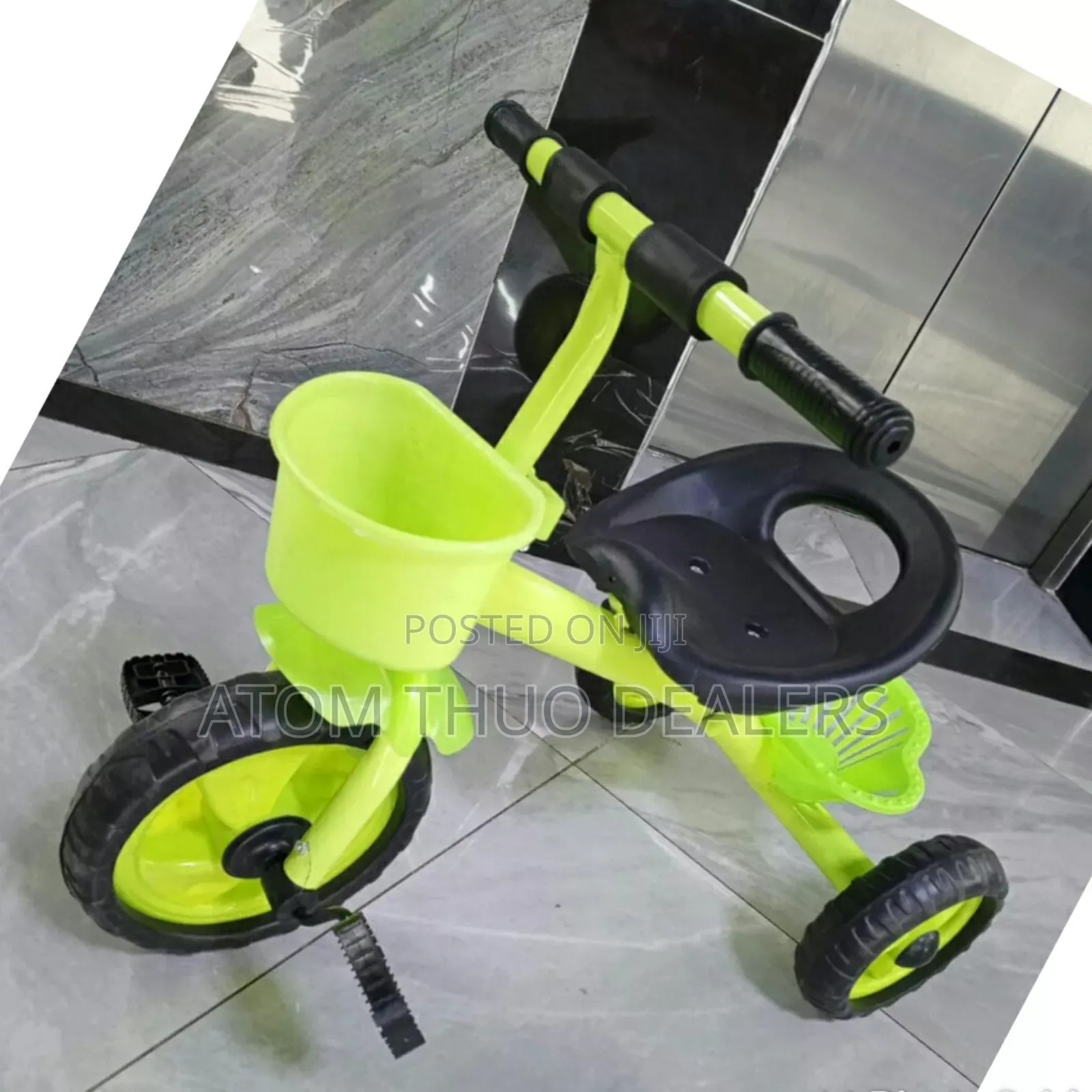 Luminous Green Kids Tricycle