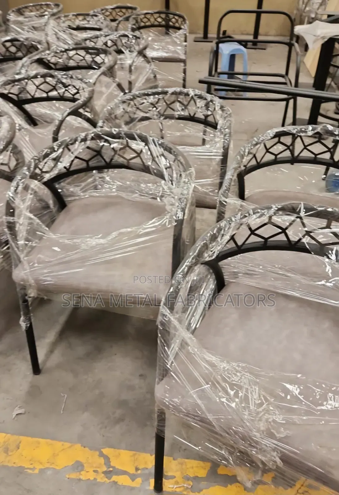 Restaurant Chairs With Powder-coating Finish.