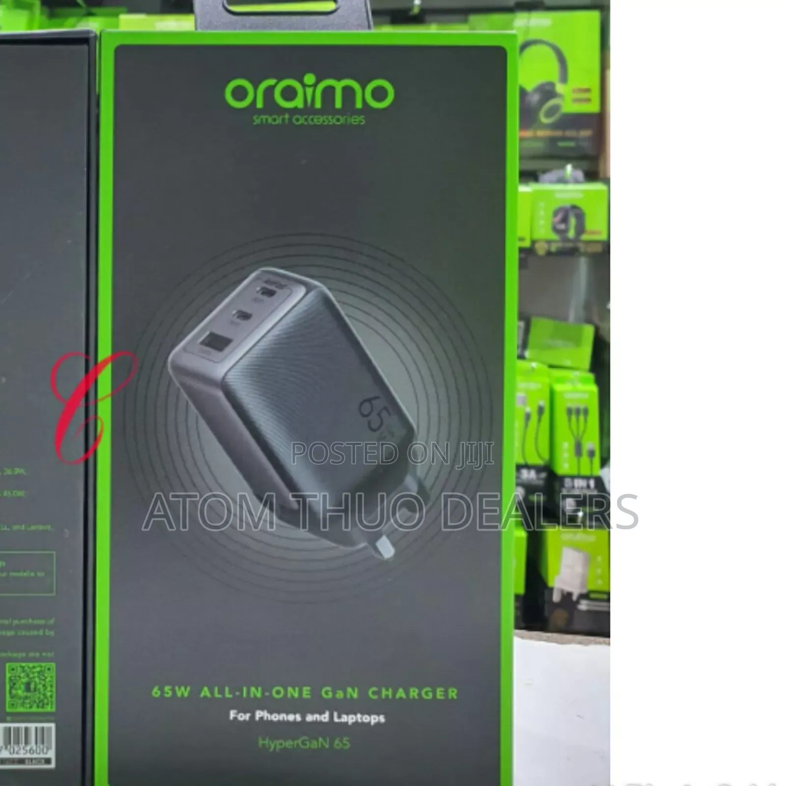 Oraimo Hypergan 65W Phone Laptop Allin One Charger