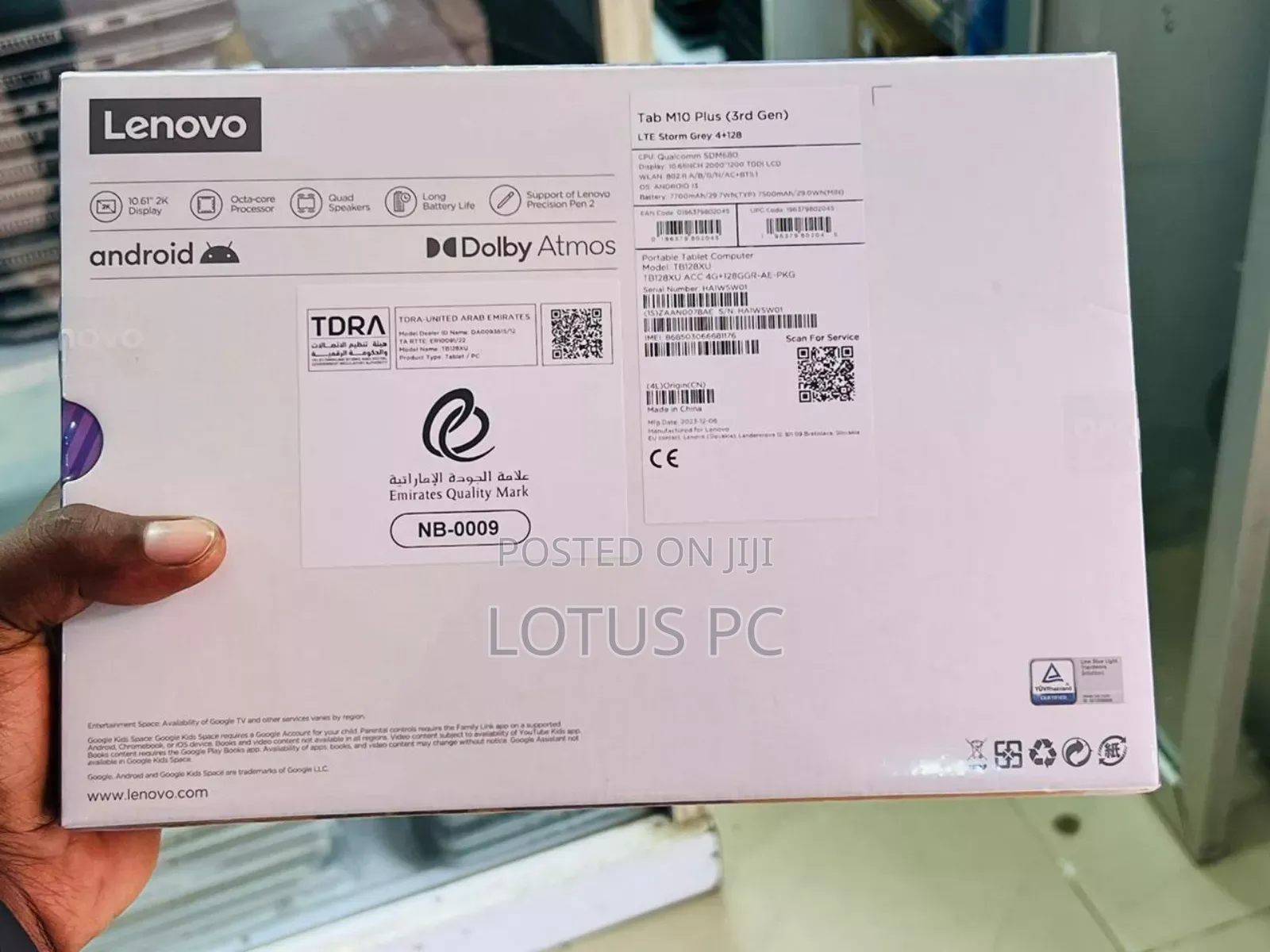 New Lenovo Tab M10 128 GB Black